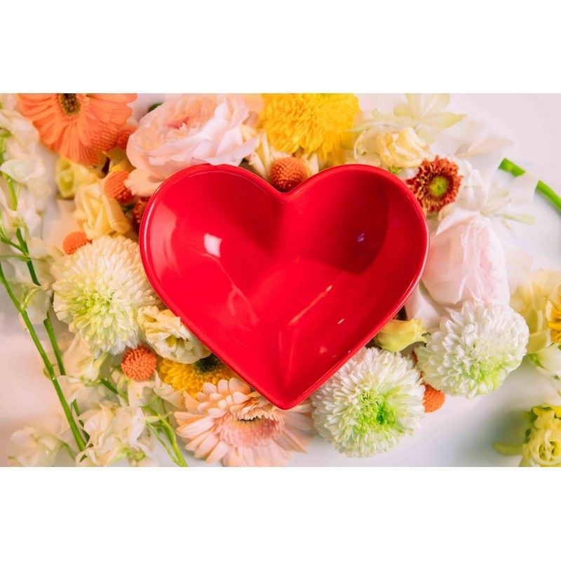 Doiy Bowl Love Red - Keramiek