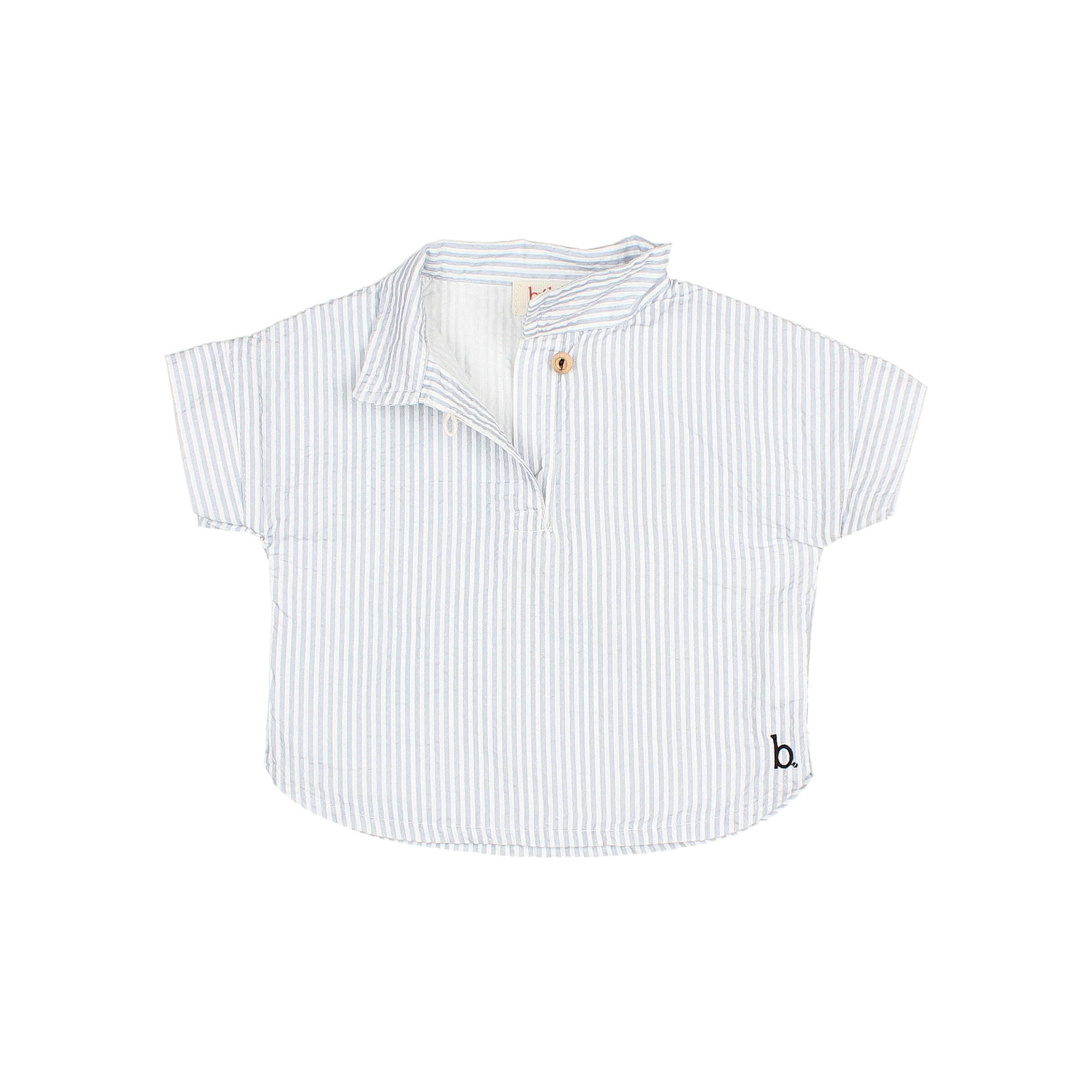 Buho Baby T-shirt Stripes Sky Blue