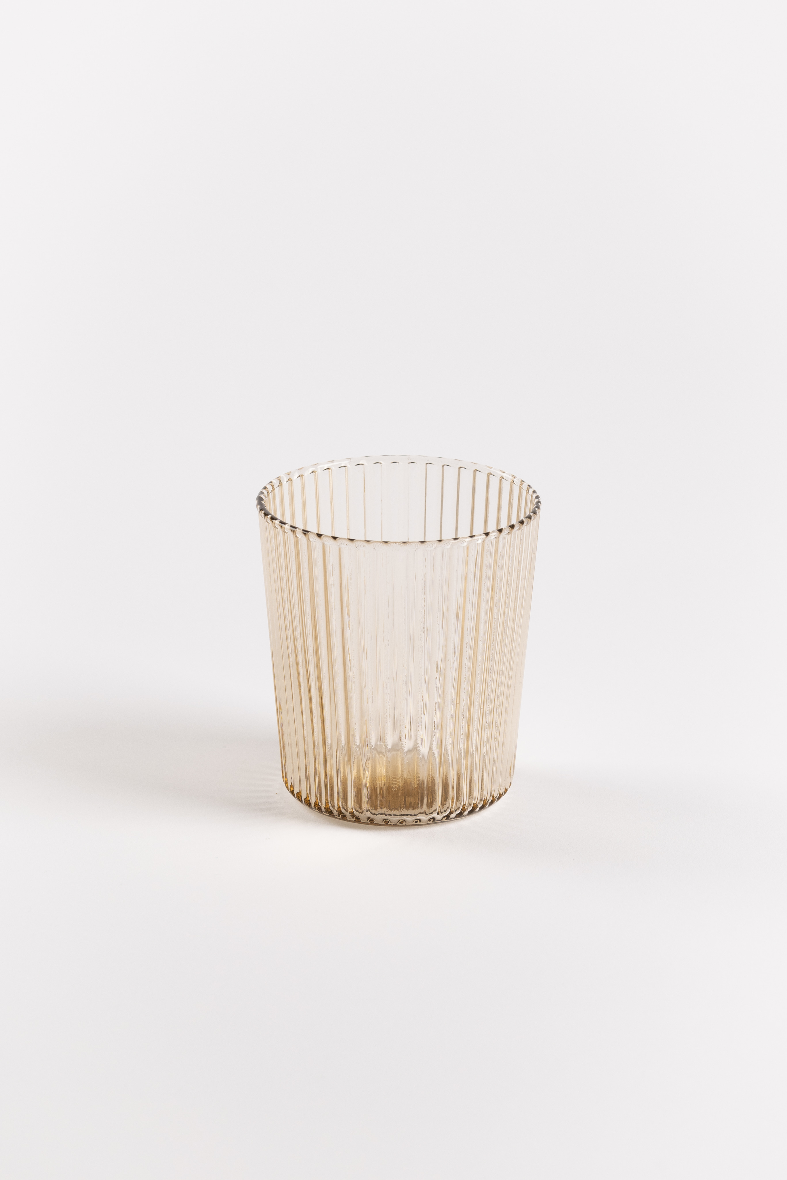 Paveau Ribbed Glas Bells Peach 180ml - 7.5x8.3 cm