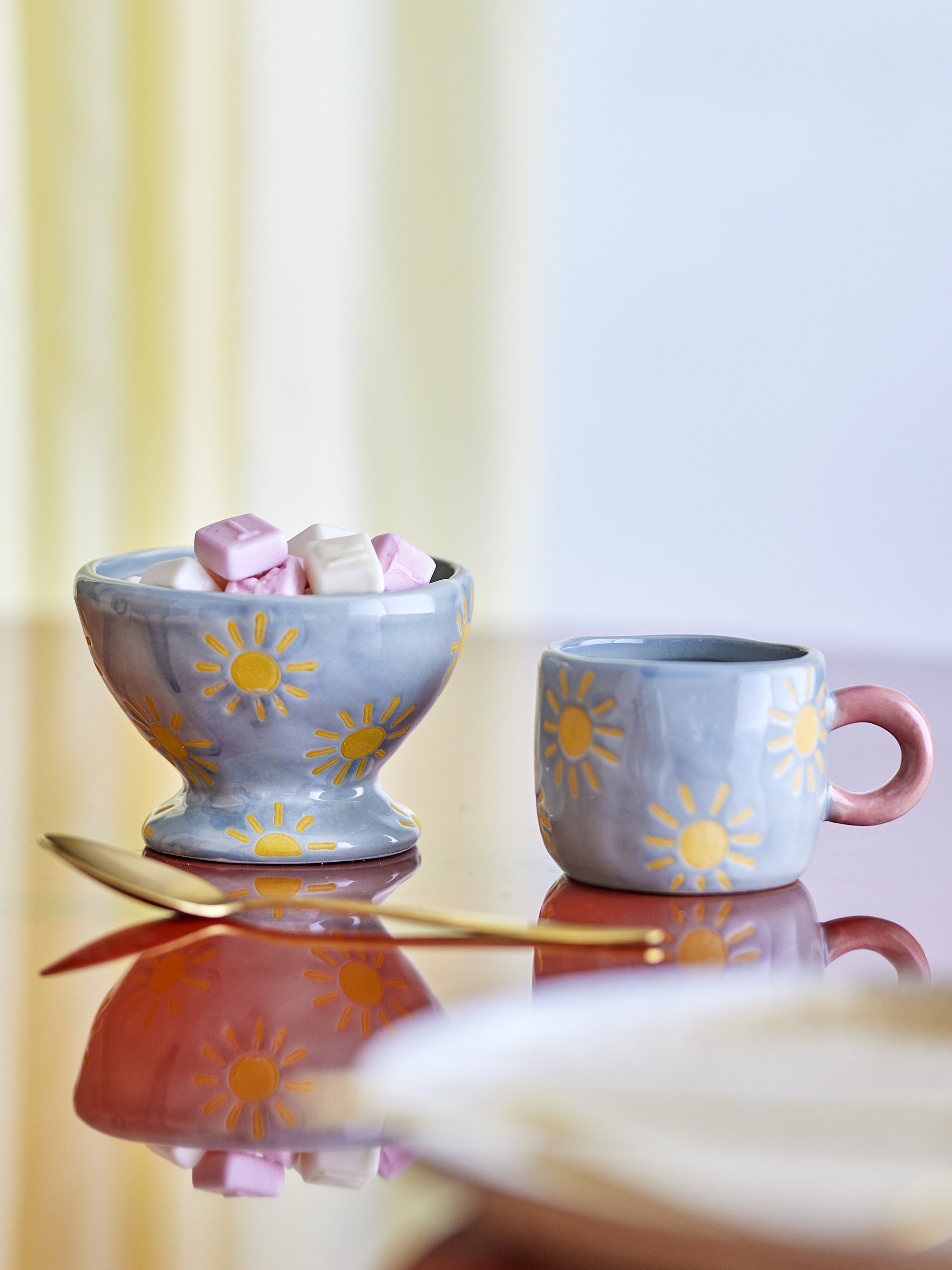 Bloomingville Bowl Nini Blauw-Geel 170 ml
