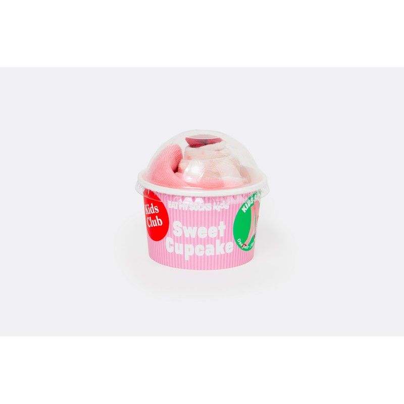 Eat My Socks Sokken Kids Cupcake Strawberry - One Size