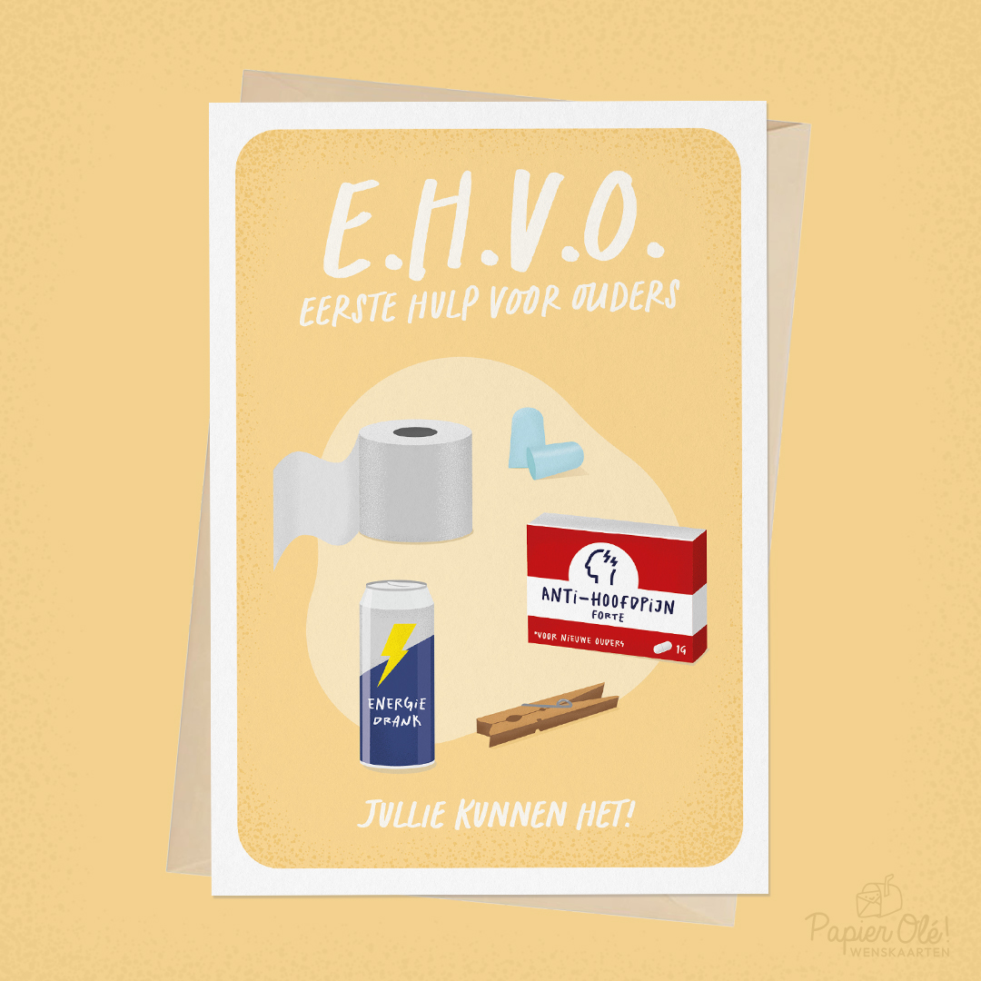 Papier Olé Wenskaart EHVO