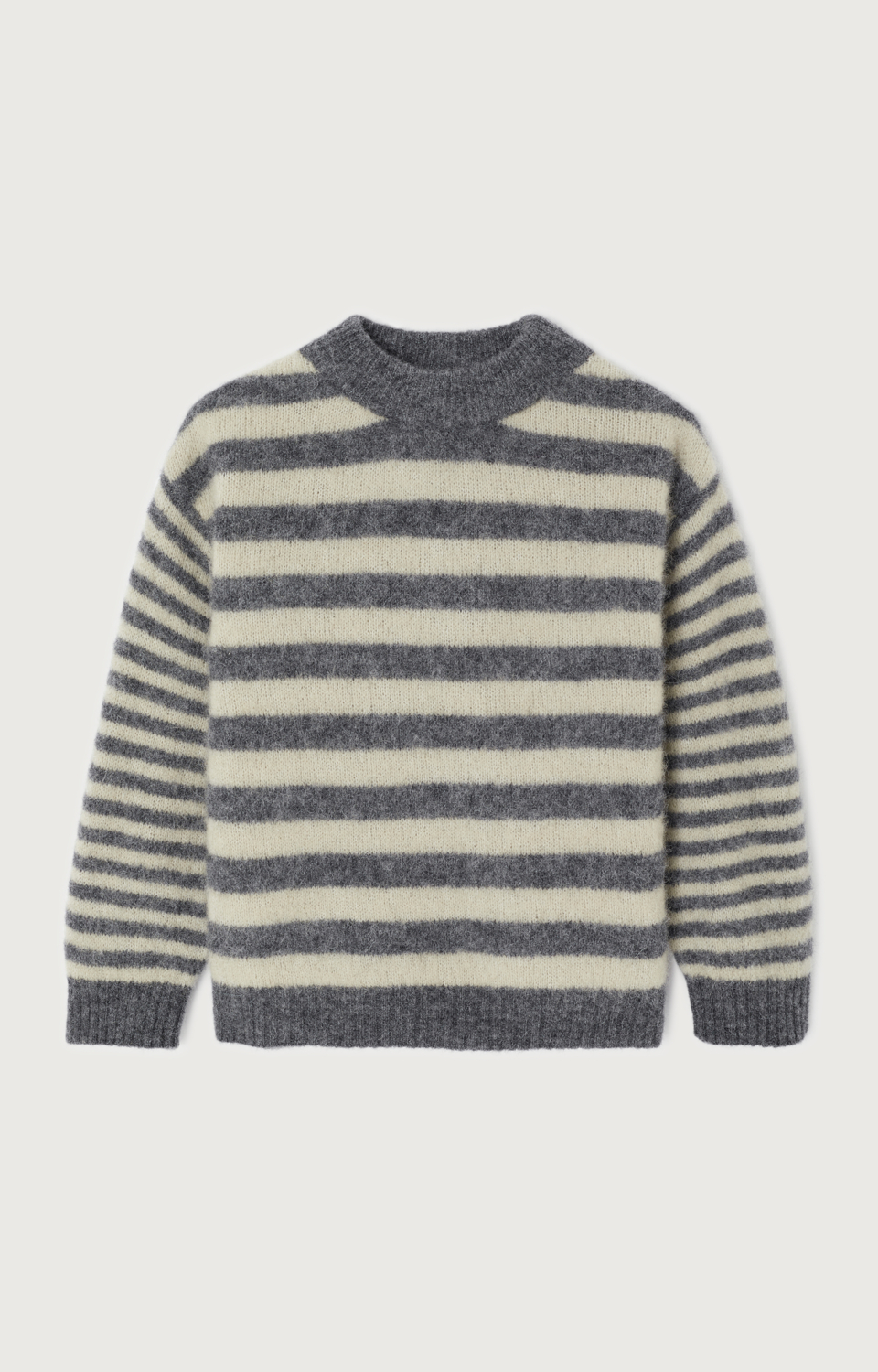 American Vintage Kids Pull Vitow Acier Chine Raye Humous