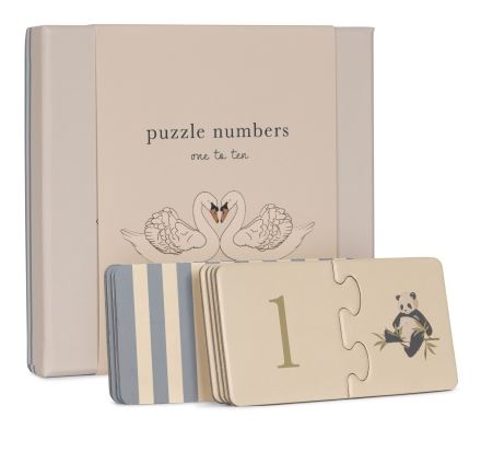 Konges Slojd Puzzle Numbers Beige