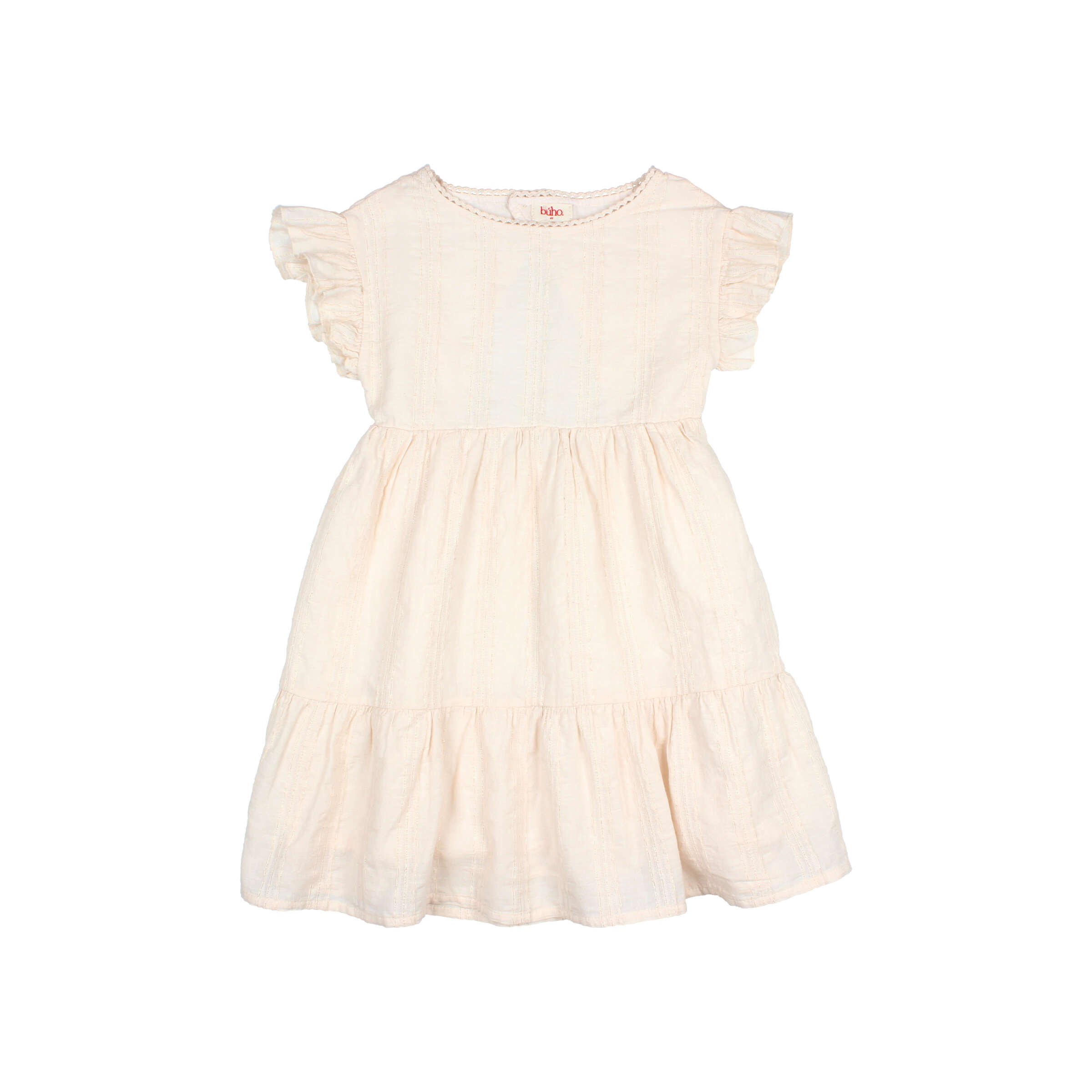 Buho Kids Kleed Chic Lurex Cream Pink