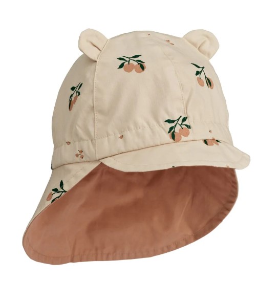 Liewood Gorm Zonnehoedje Reversible Peach seashell-Pale Tuscany - 0 maand