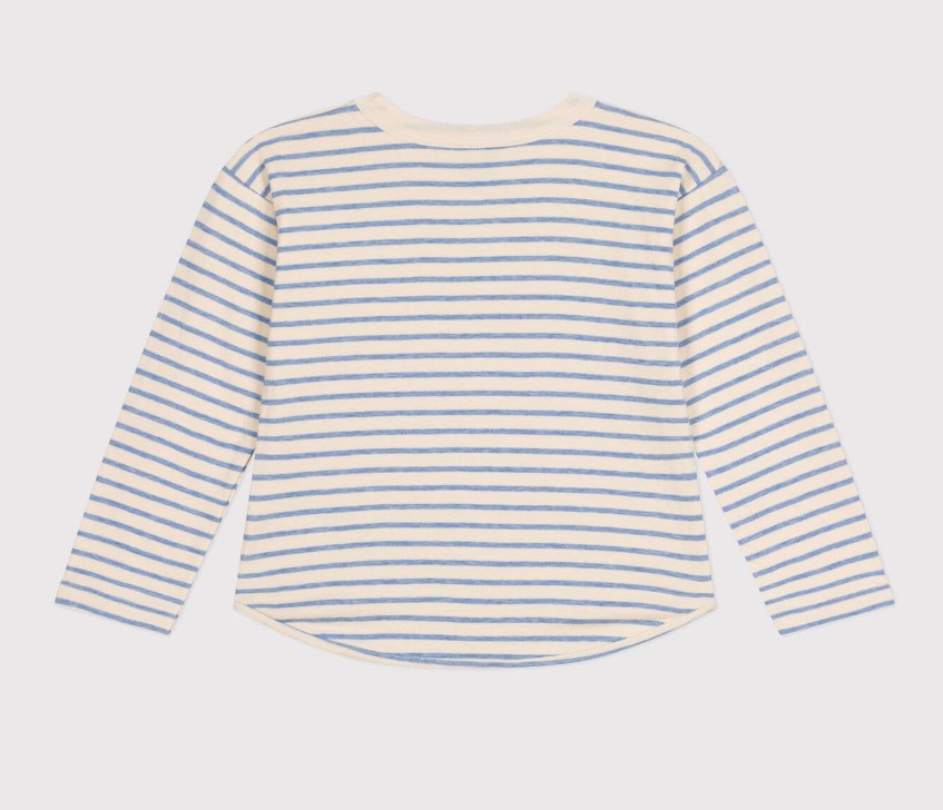 Petit Bateau / t-shirt met lange mouwen / blauwe strepen