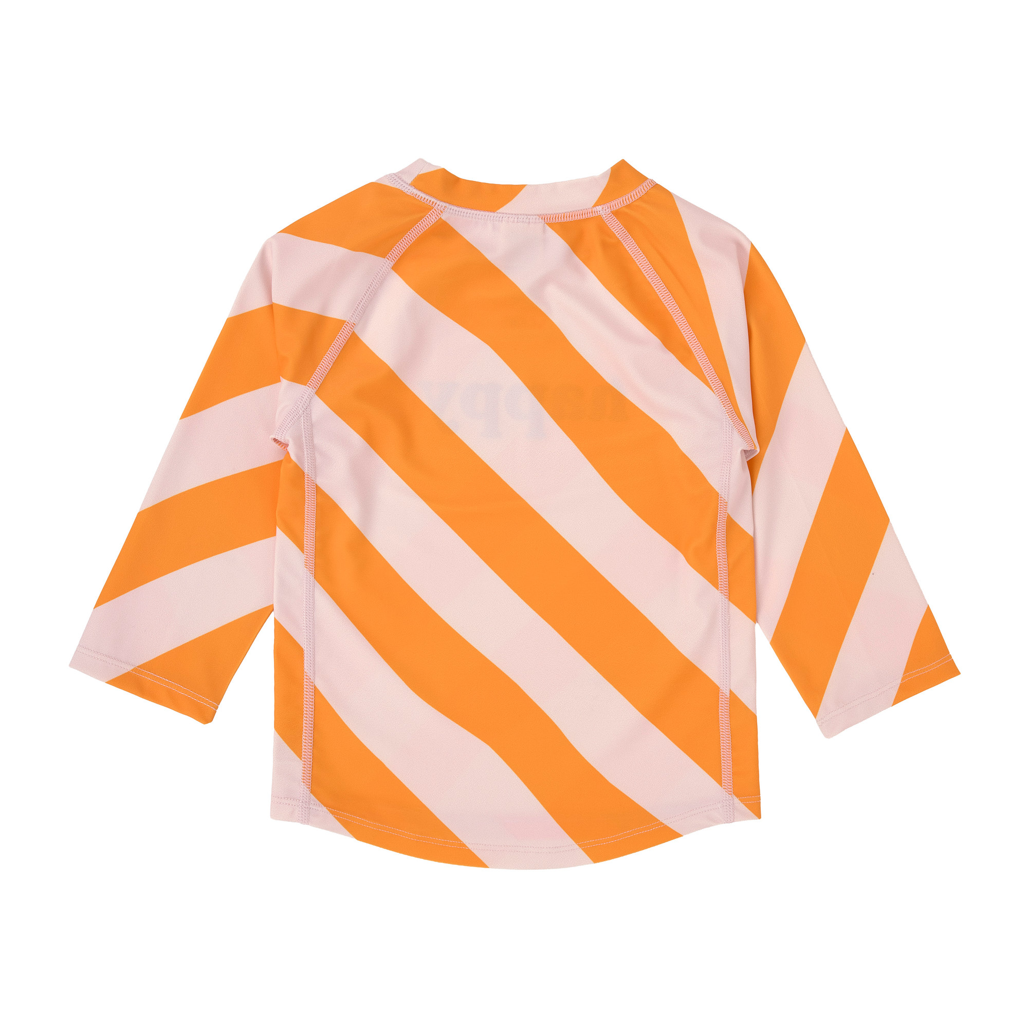 Lässig T-shirt Lm UV Rashguard Gestreept Pink-Orange - 6 jaar