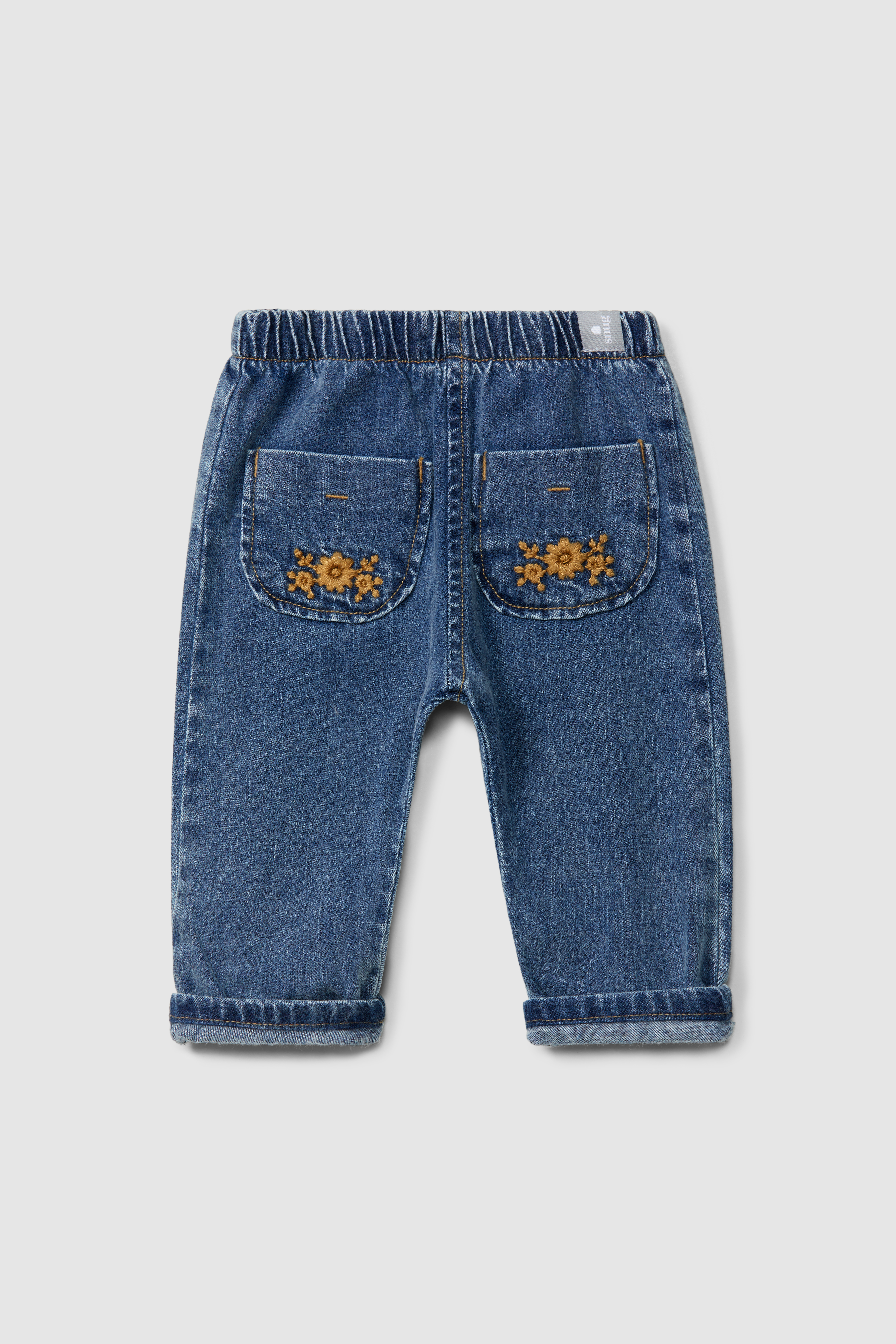 Snug Baby Broek Jeans Embroiderie Indigo