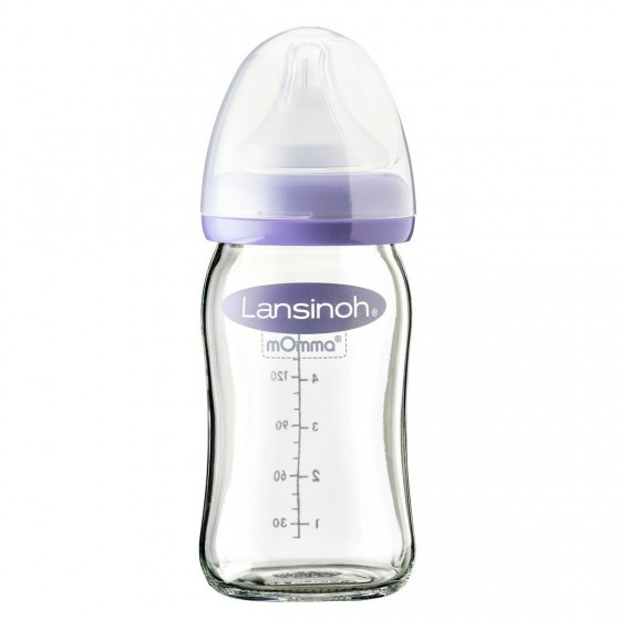 Lansinoh Zuigfles Glas Speen Natural Wave 160 ml