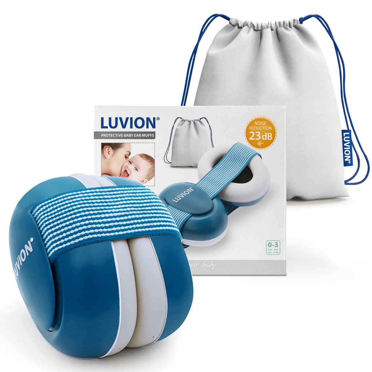 Luvion Gehoorbeschermer Petrol Blue 1-3 jaar