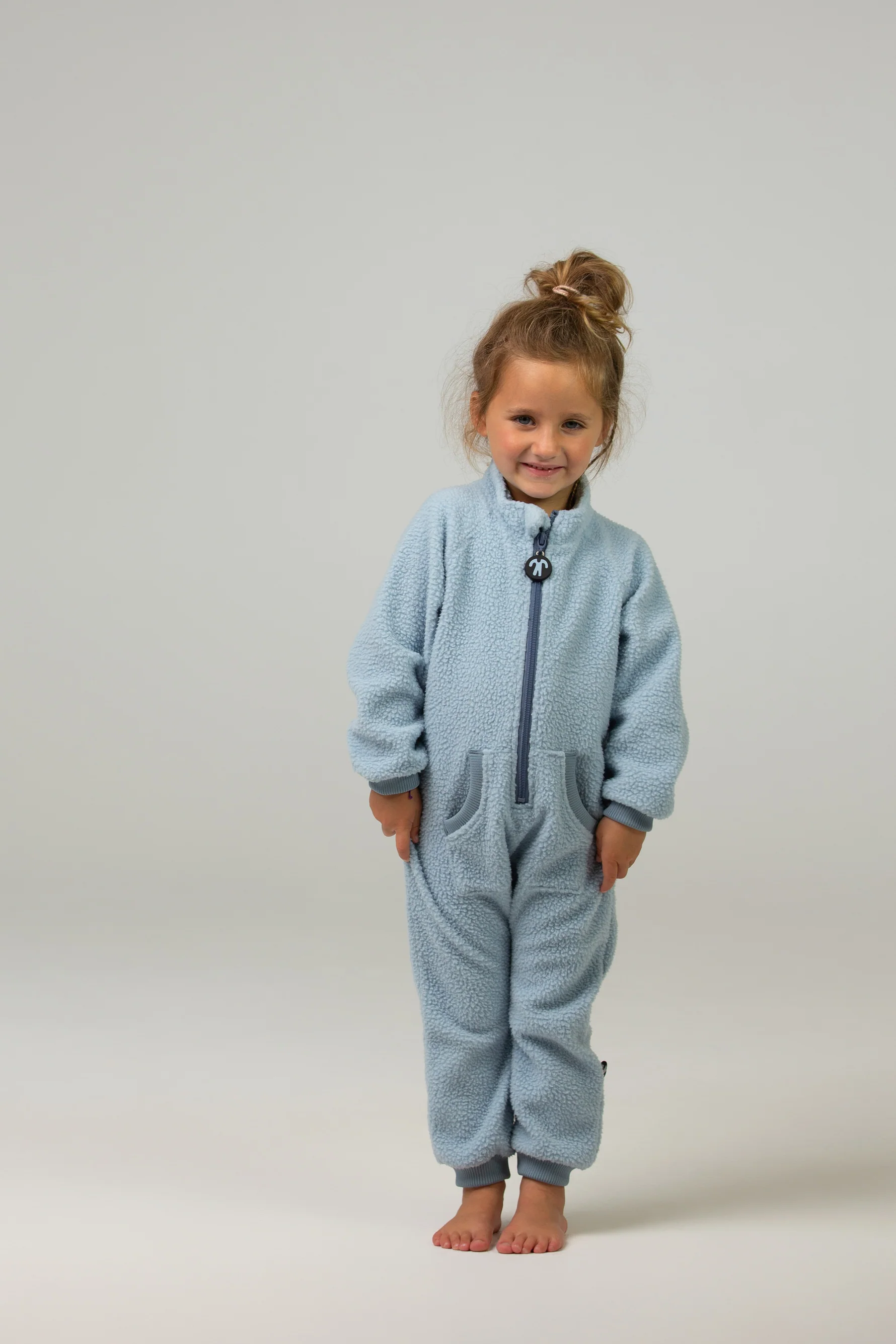Ducksday Onesie Fleece Light Blue-Blue Sherpa