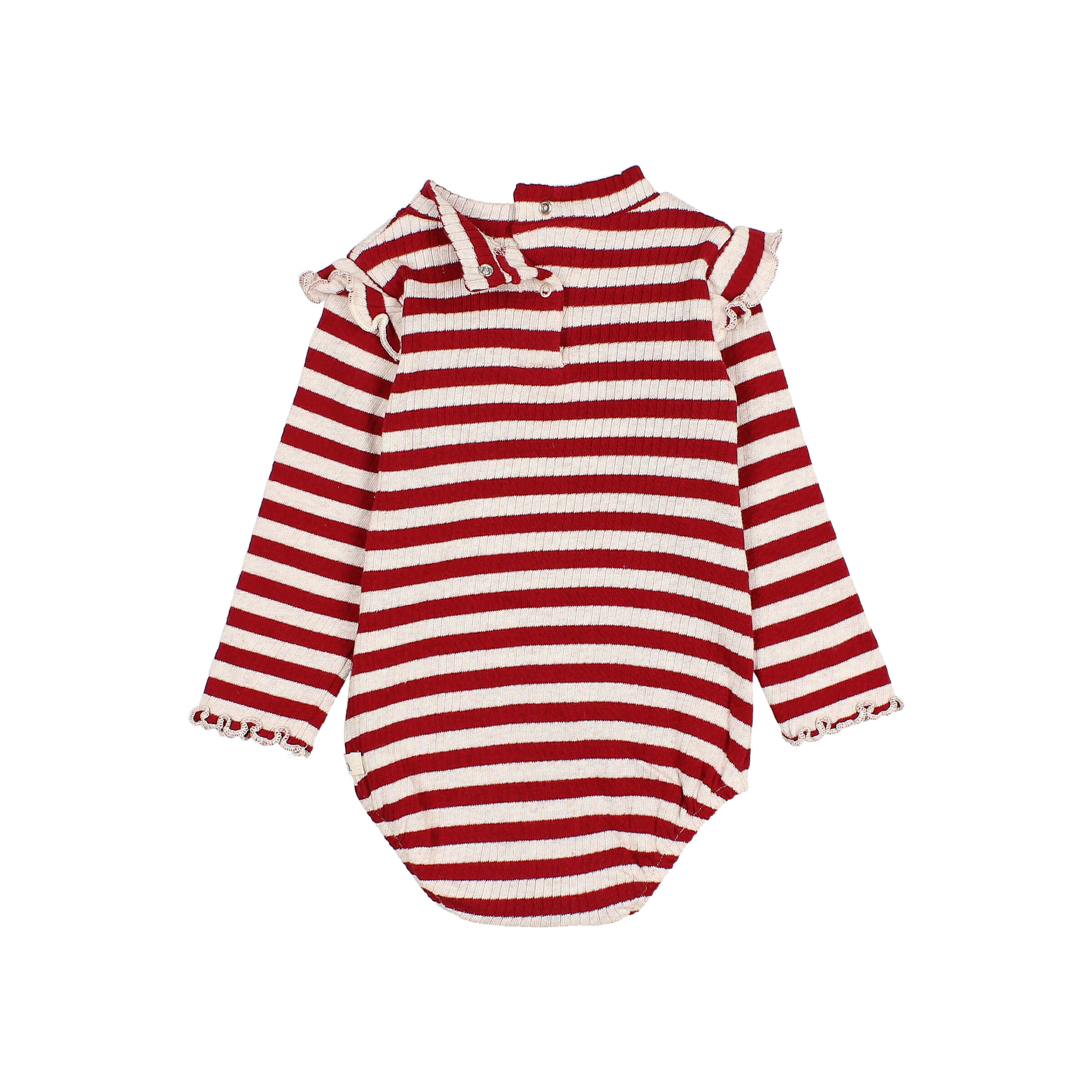 Buho Body Fancy Stripes Burgundy Rood-Wit