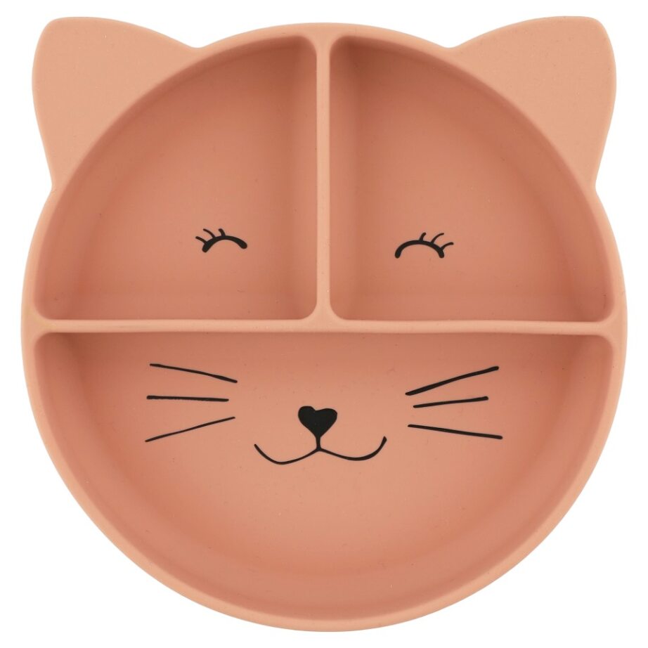 Trixie Bord met Vakjes en Zuignap Mrs. Cat Silicone
