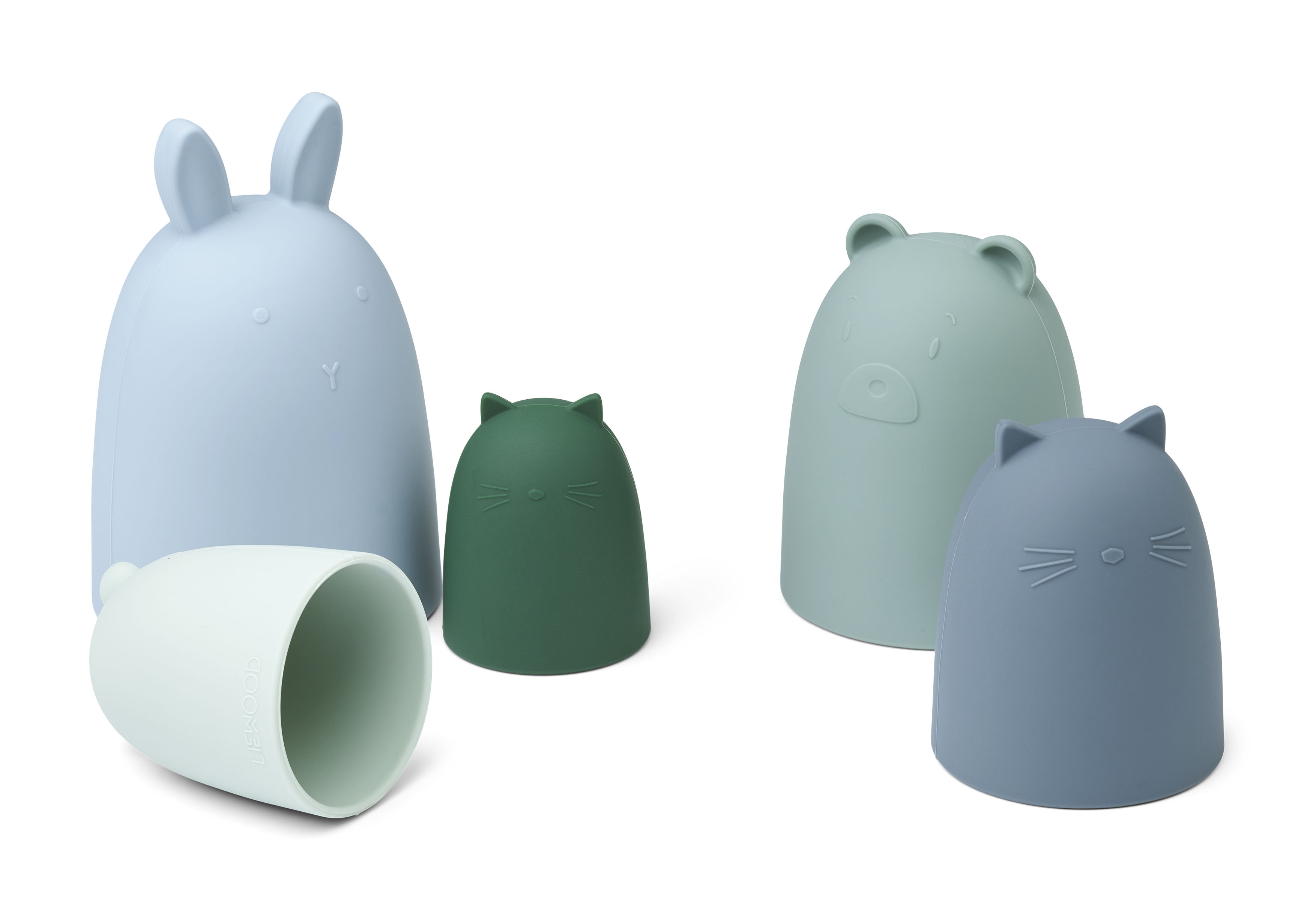 Liewood Anneli Nesting Toy Toren Dusty mint multi mix - one size