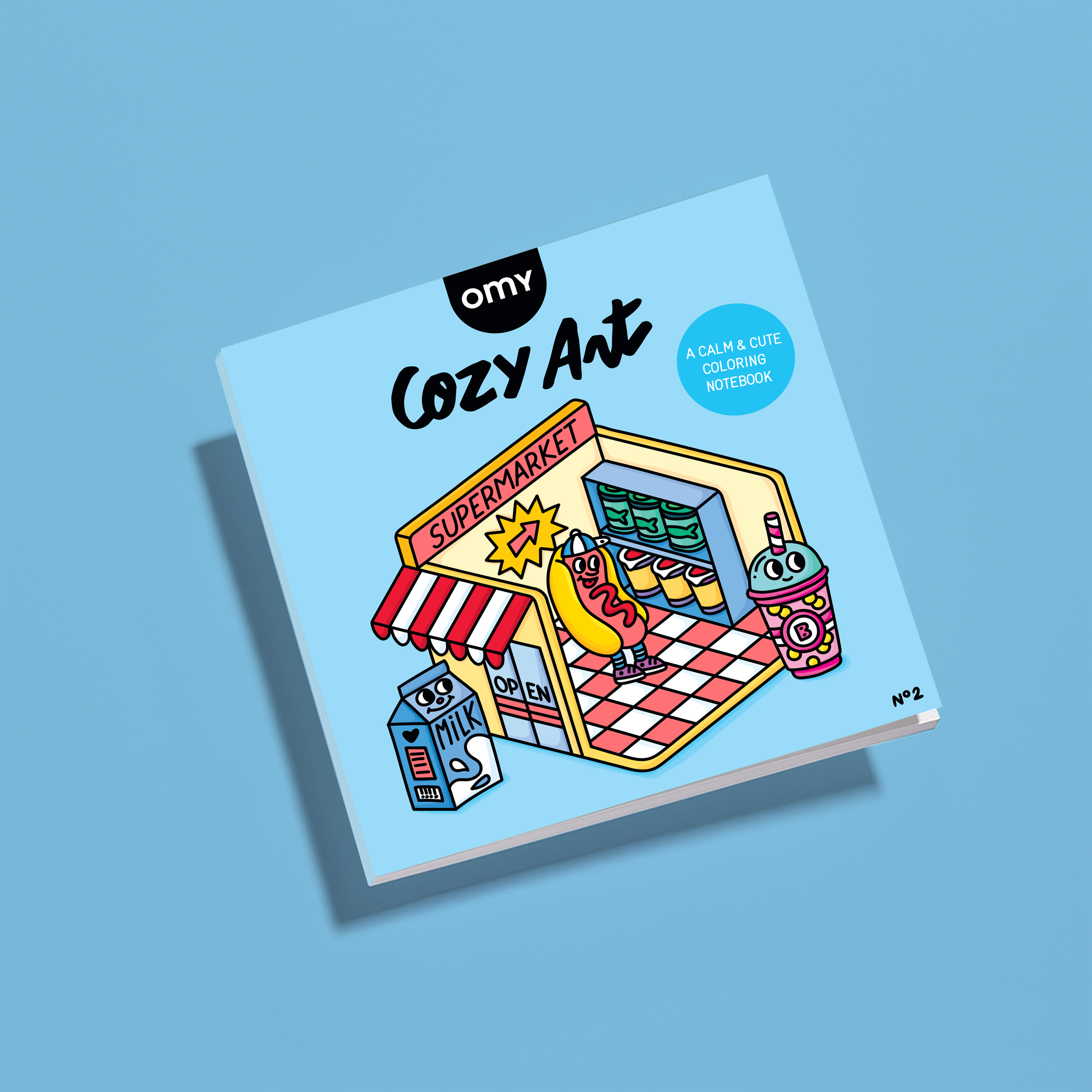 Omy Kleurboek Cozy Art Supermarket 21x21 cm