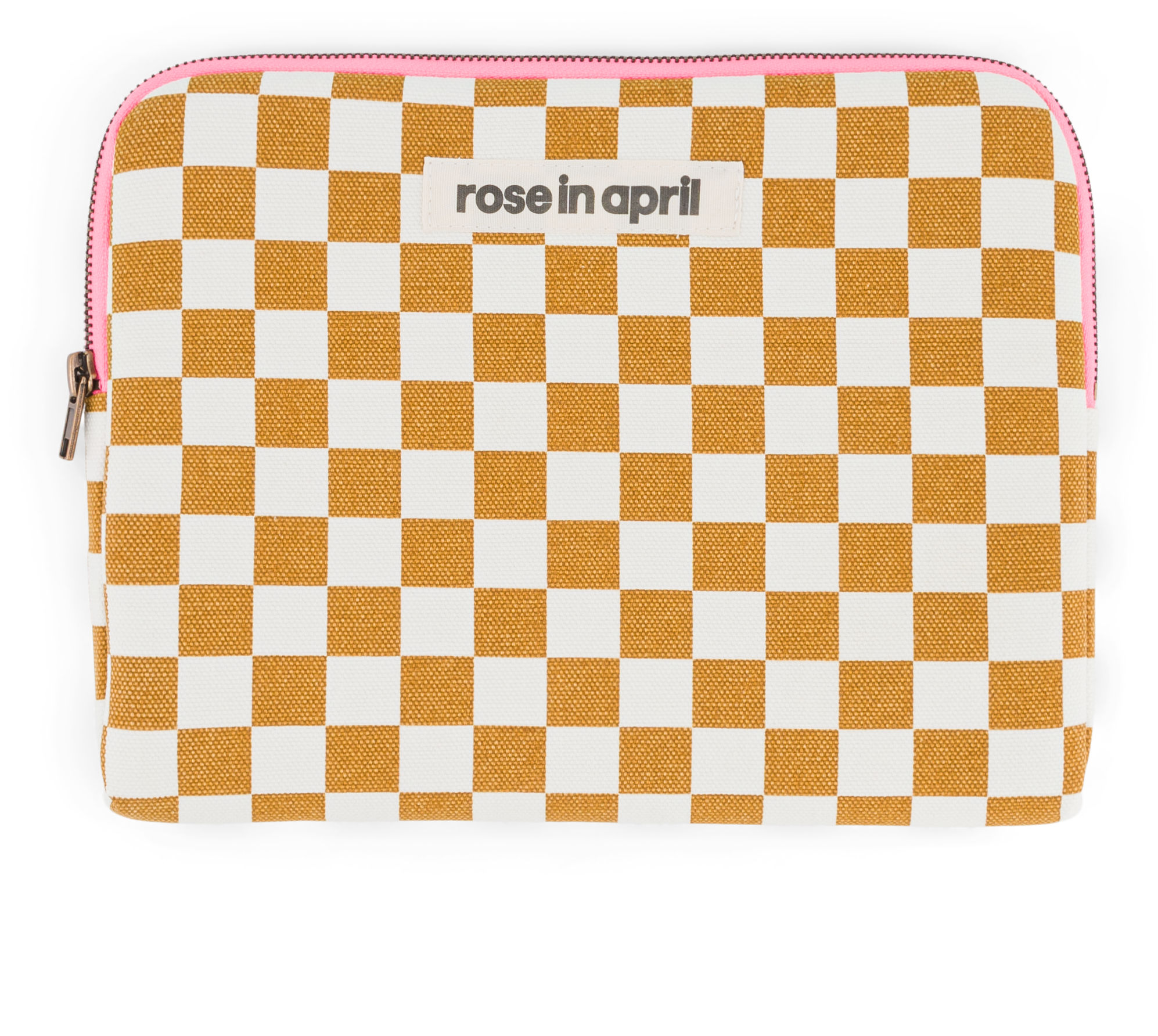 Rose in April Ipad Sleeve Anouk Geruit Caramel 19x26 cm