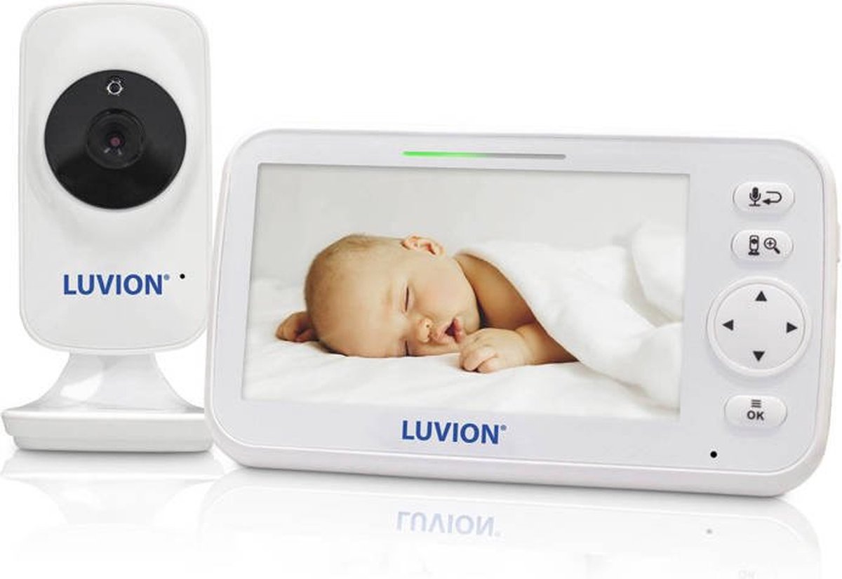 Luvion Babyfoon met Camera Icon Deluxe Wit 5" Lcd-Scherm tot 4 Camera's