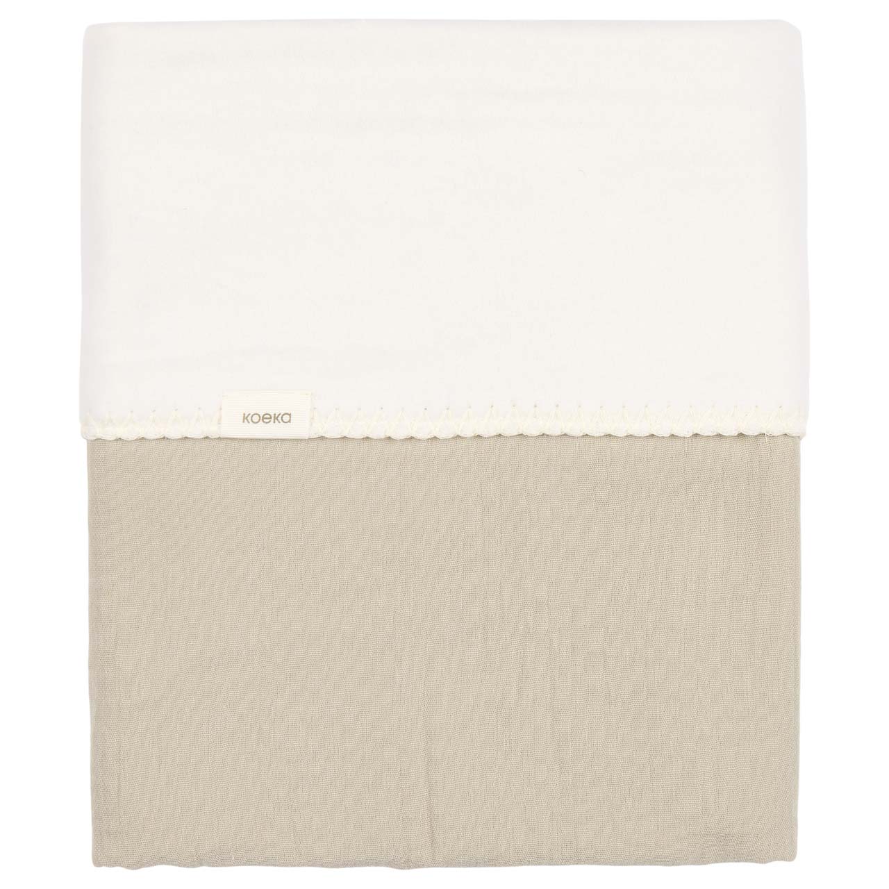 Koeka Wiegdeken Cotton Fleece Wafel Faro Sage 100x75 cm