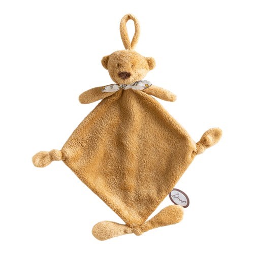 Dimpel Fopspeendoekje Tuttie Noann Beer Caramel 25 cm