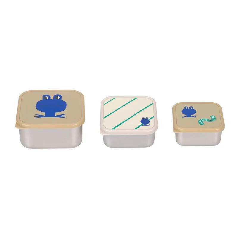 Lässig Snackdoosjes Rvs Happy Trails Fog - 3 stuks