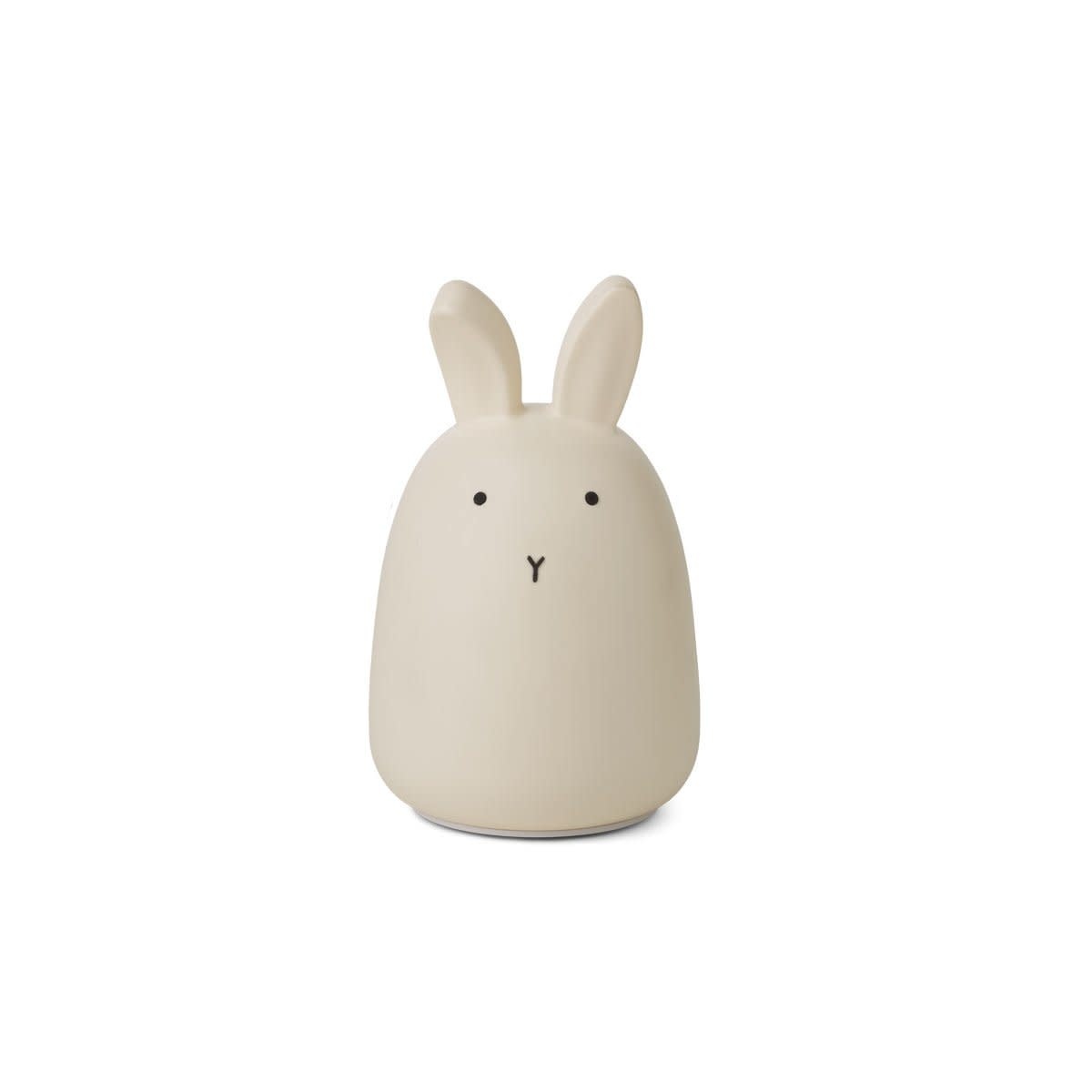 Liewood Nachtlamp Winston Silicone Led Rabbit Creme de la creme 11x13.5 cm