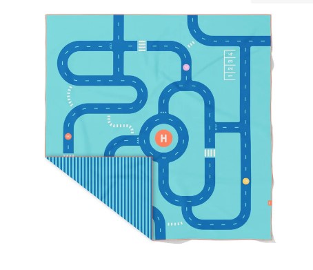 Quut Speelhanddoek Road 140x70 cm