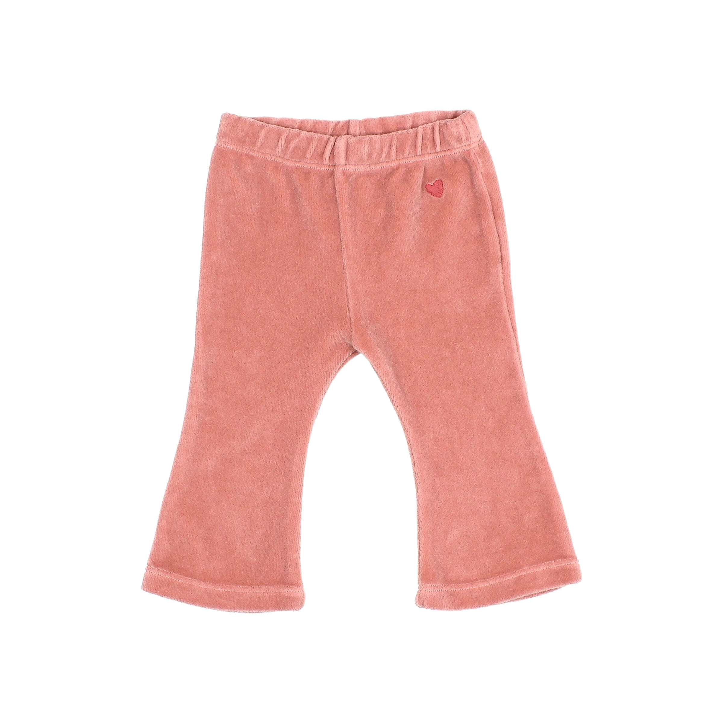 Buho Baby Legging Velvet Flare Peony