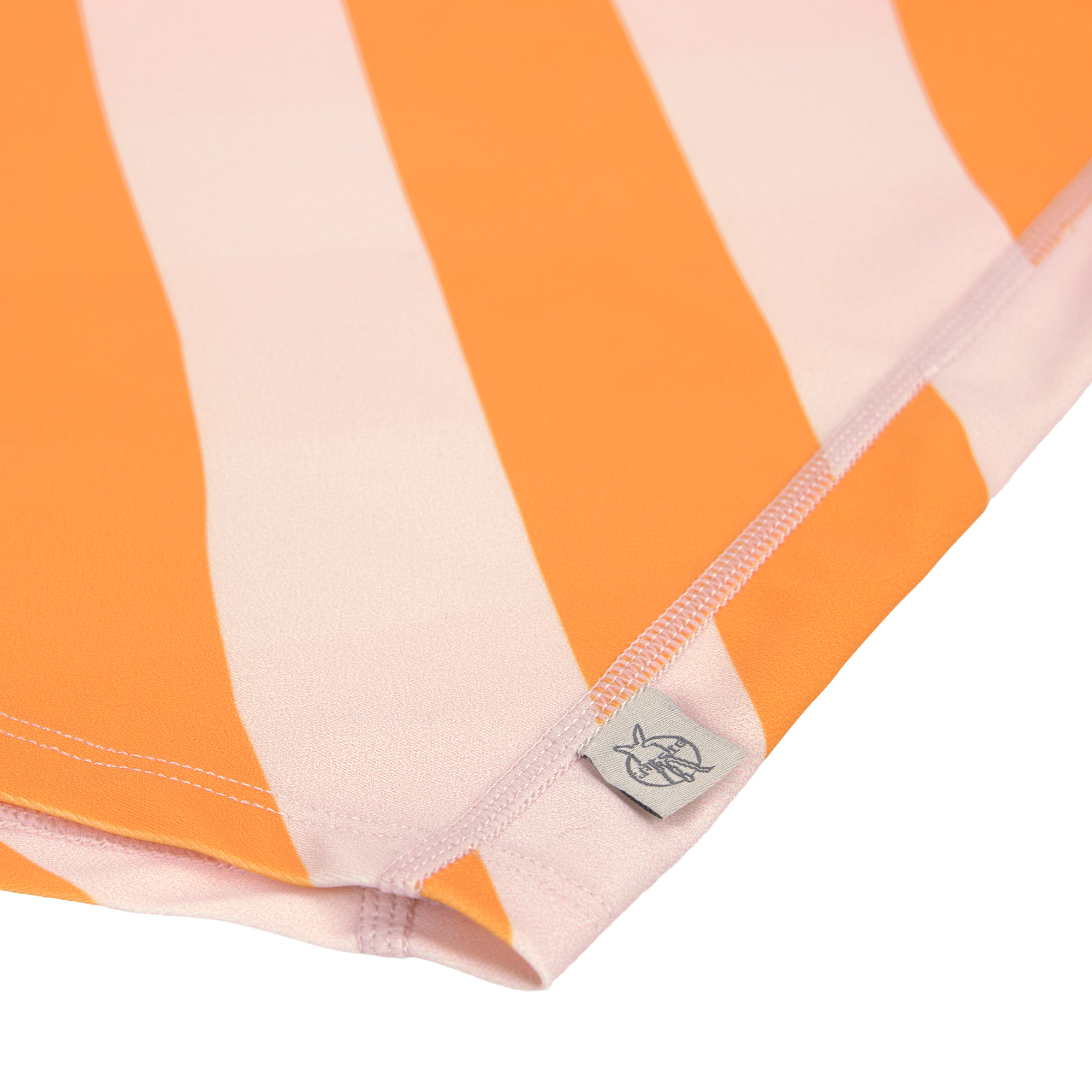 Lässig T-shirt Lm UV Rashguard Gestreept Pink-Orange