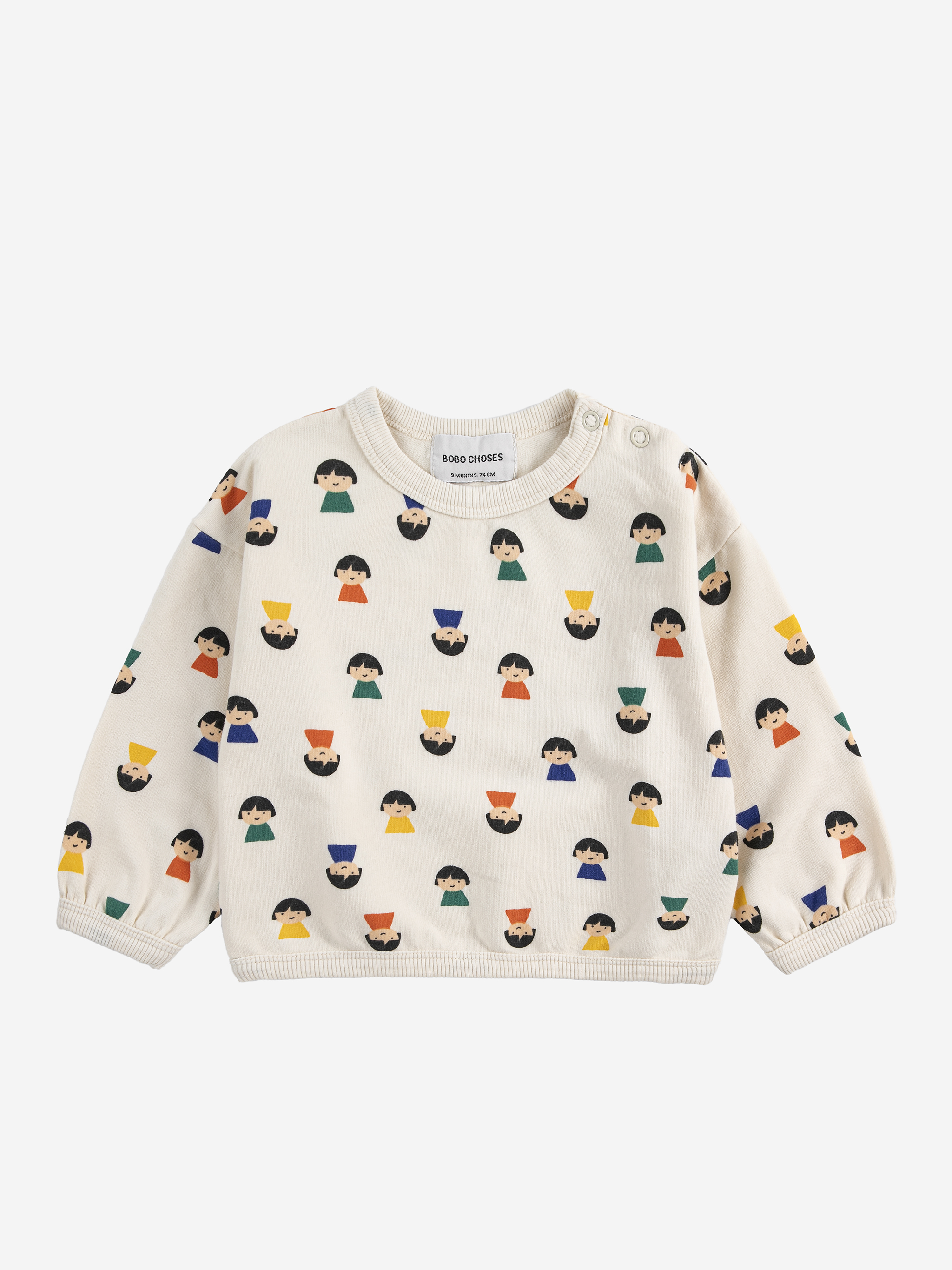 Bobo Choses Sweater Game Pawns All Over Print White