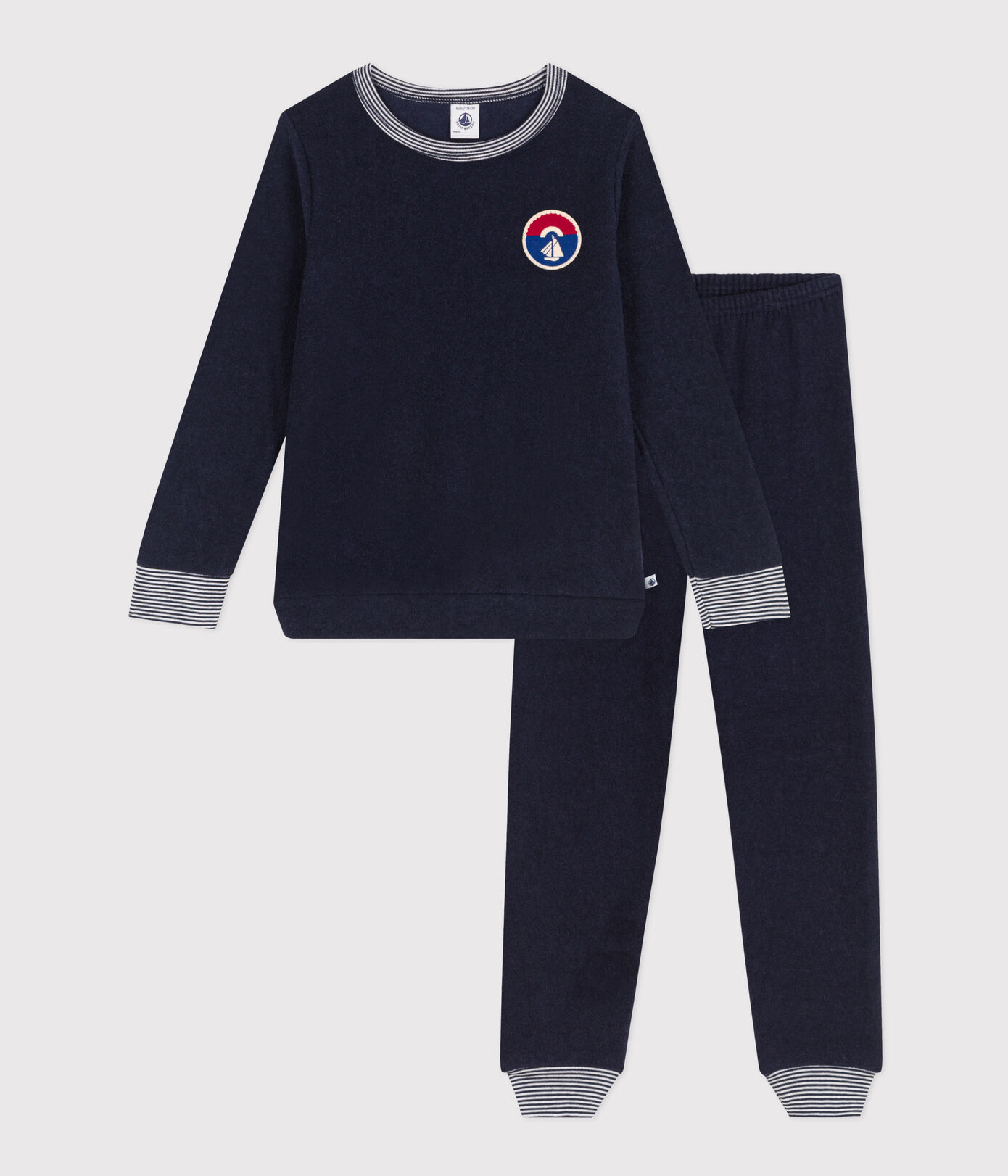 Petit Bateau / kidspyjama / bouclé navy