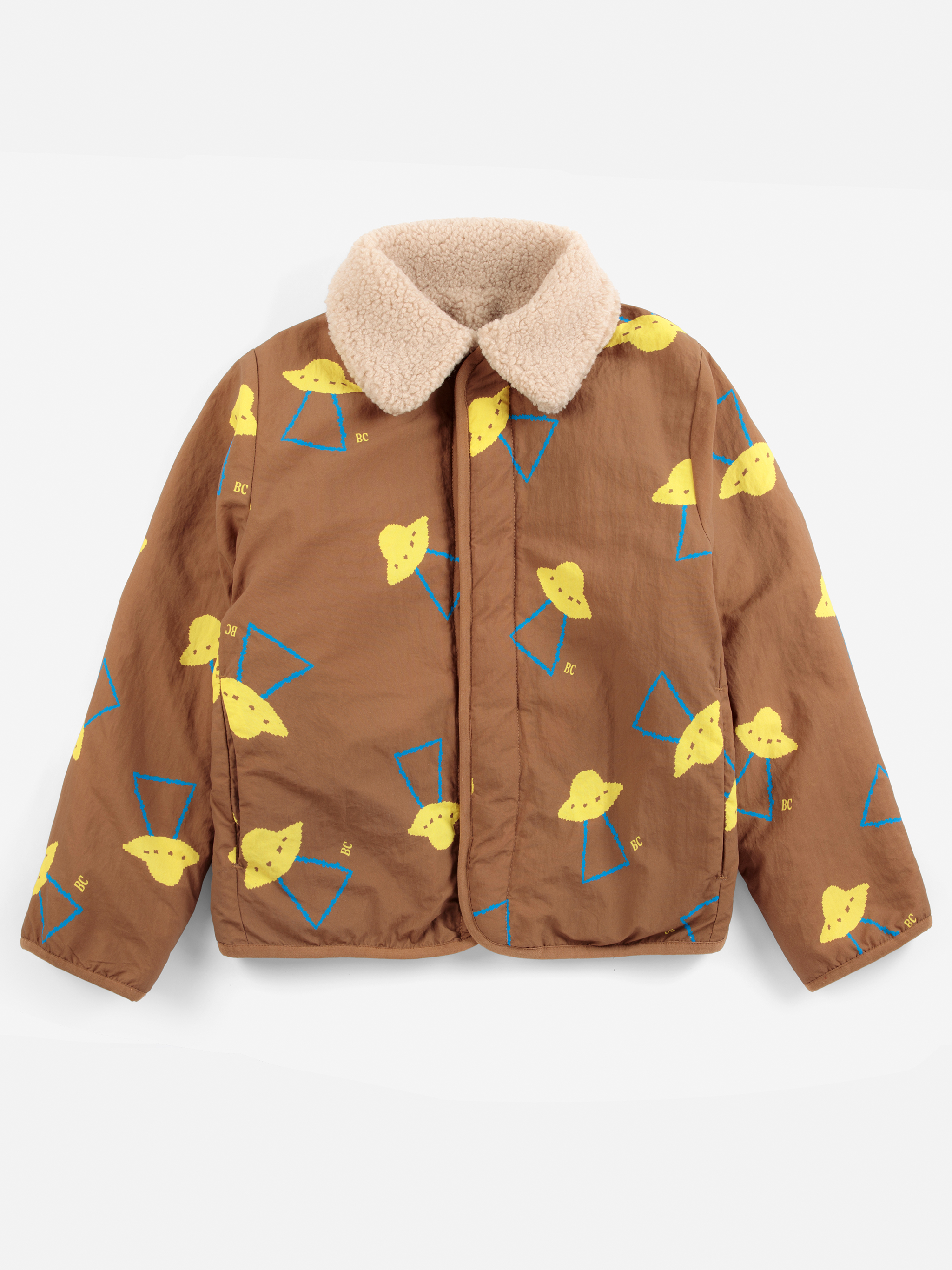 Bobo Choses Kids Jas Reversible Pixel Abduction All Over - 10 jaar