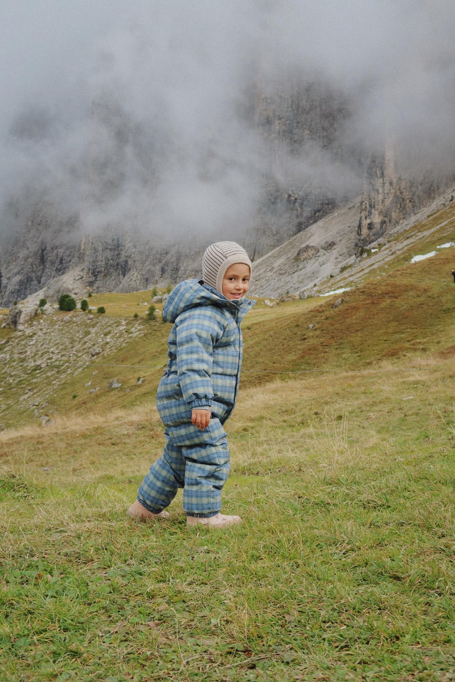 Konges Slojd Bivakmuts Louli Stripe Bluie - Maat 50-51 - 18-36 m