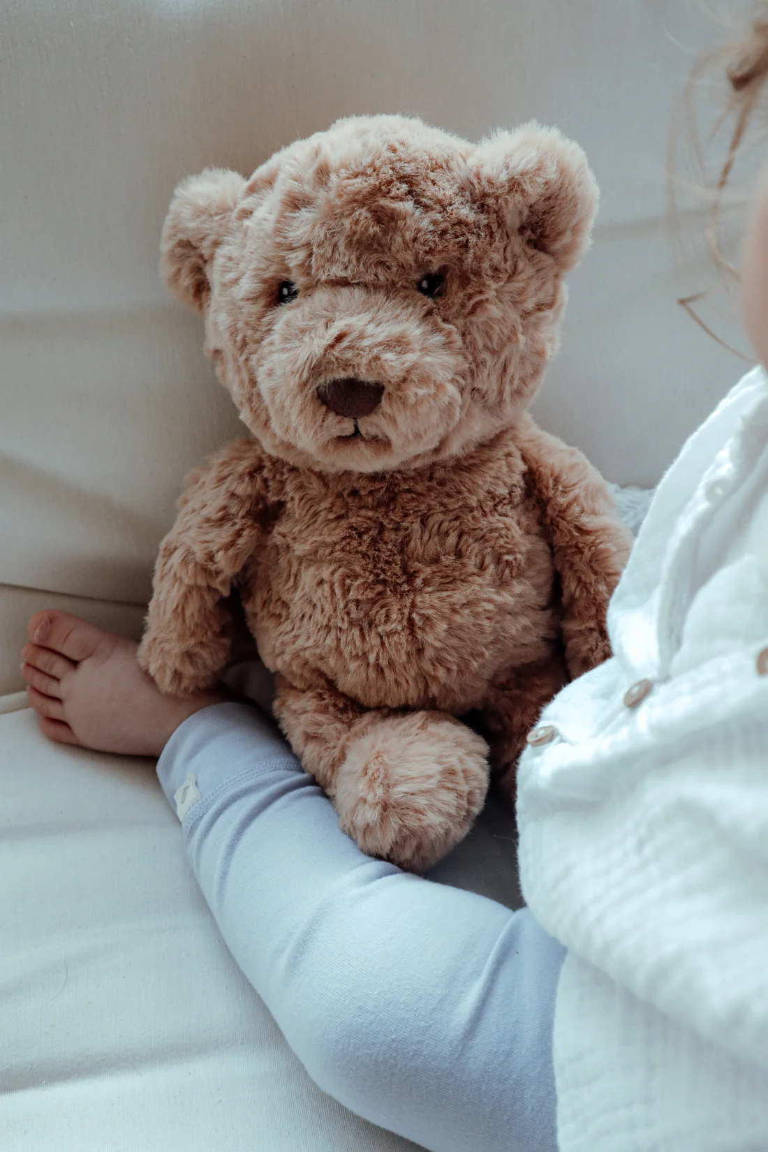 Flow Knuffel Comforter Heartbeat Oplaadbaar Lou de Beer Bruin