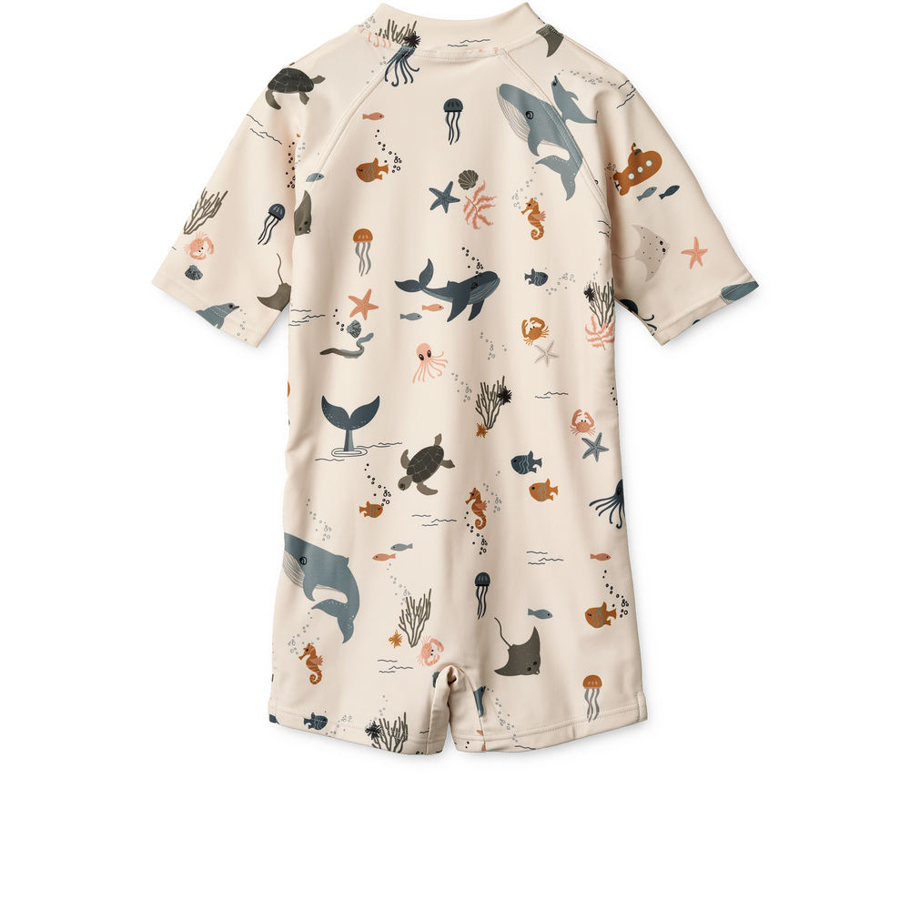 Liewood Baby Sunsuit Km Max Printed Sea Creature-Sandy