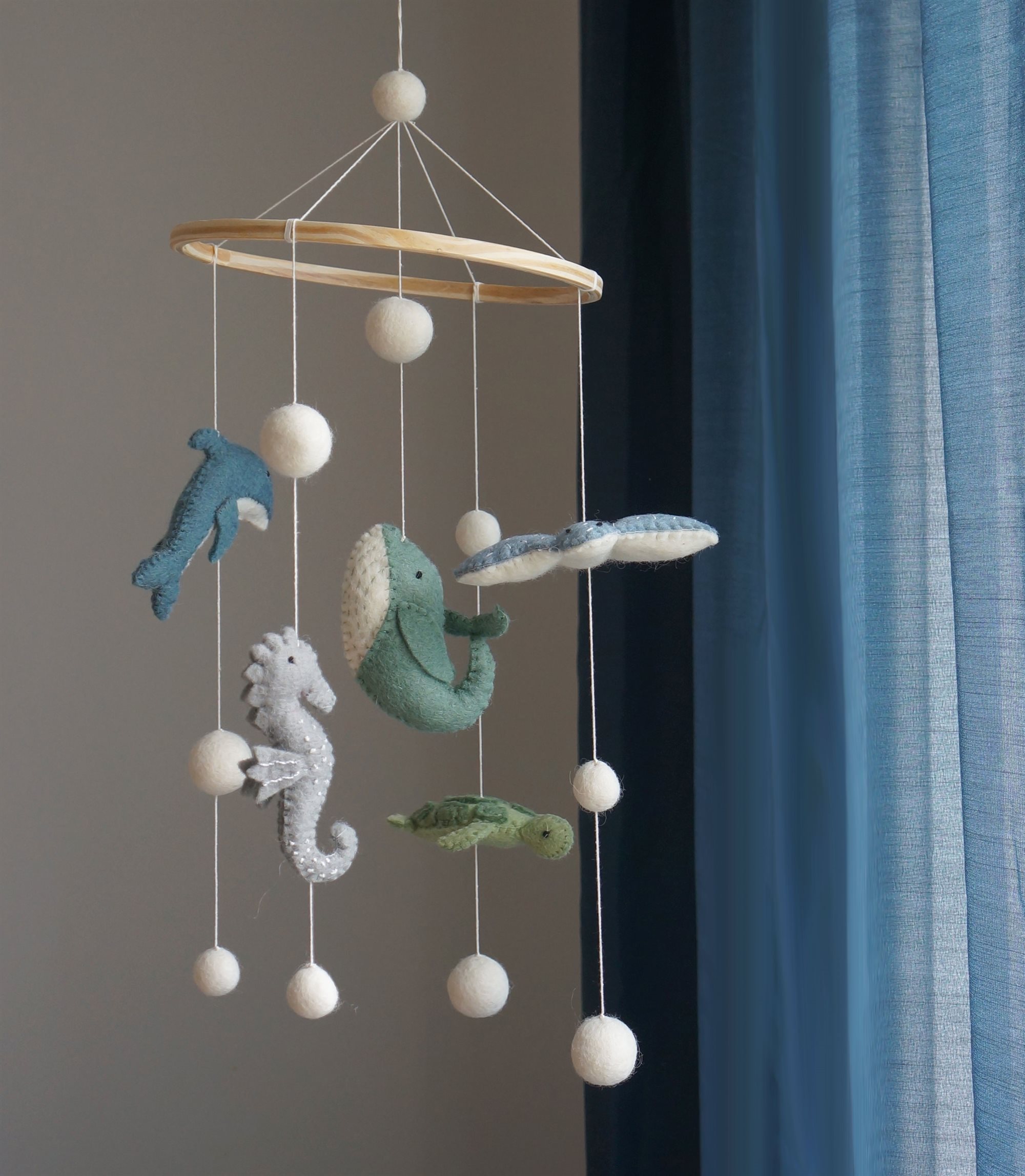 Gamcha Mobiel Zeedieren Blauw-Groen