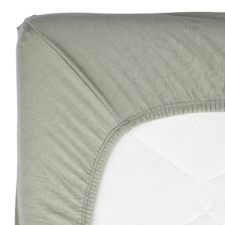 Timboo Hoeslaken Jersey-Bamboo Whisper Green 95x75 cm