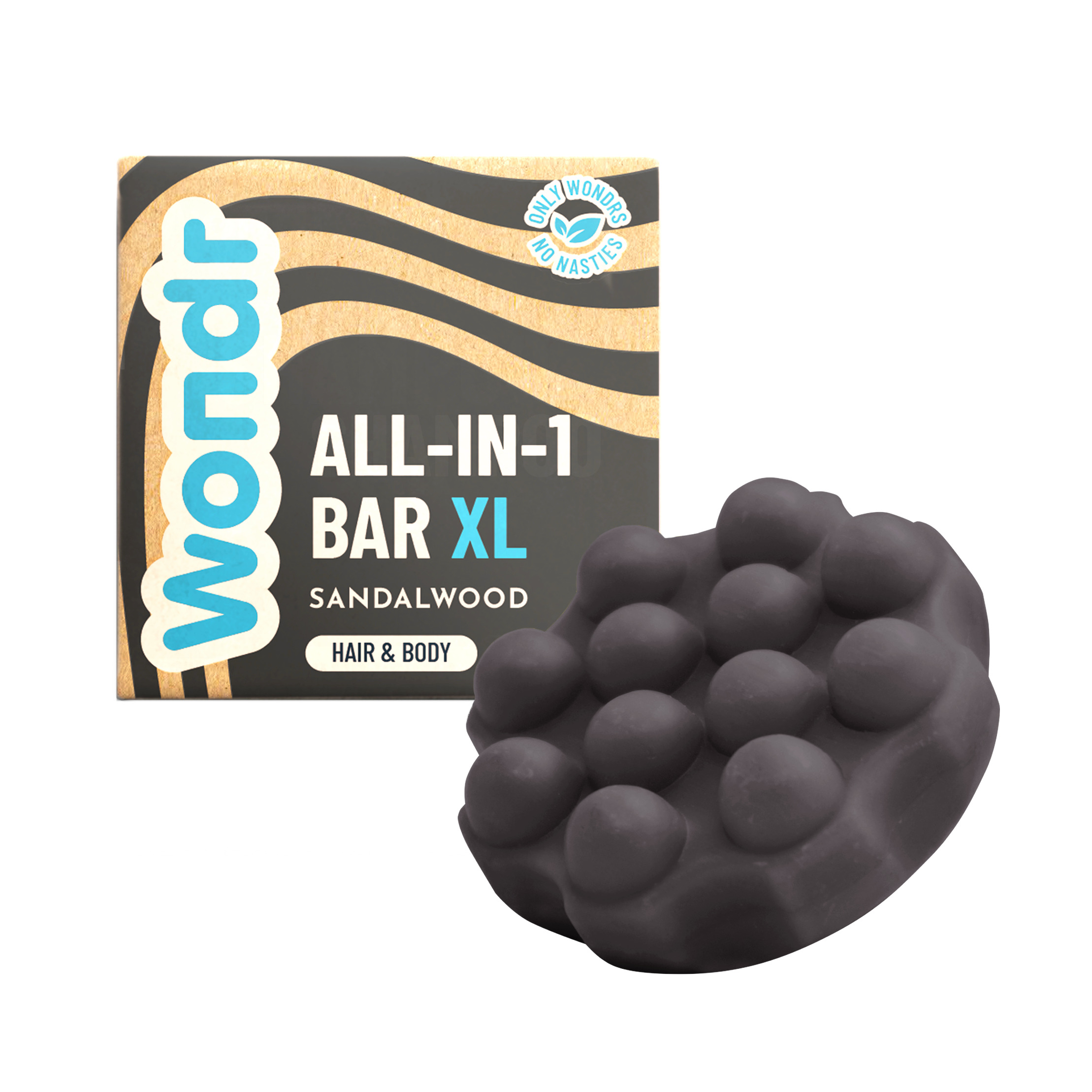 WONDR All-in-1 Bar XL Sandalwood - Hair & Body