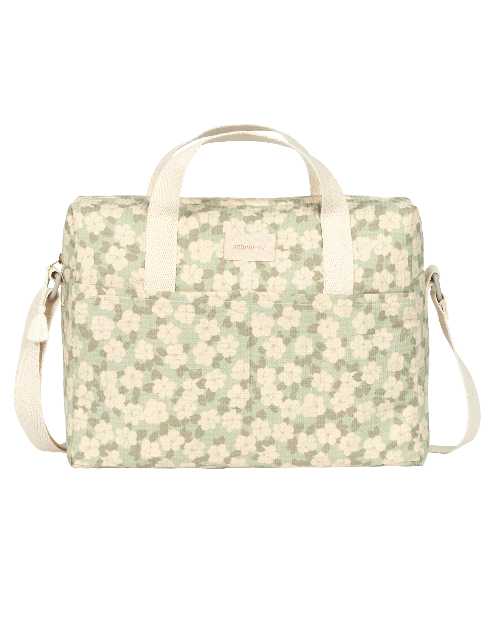 Nobodinoz Verzorgingstas Waterproof Green Sakura 35x27x14 cm
