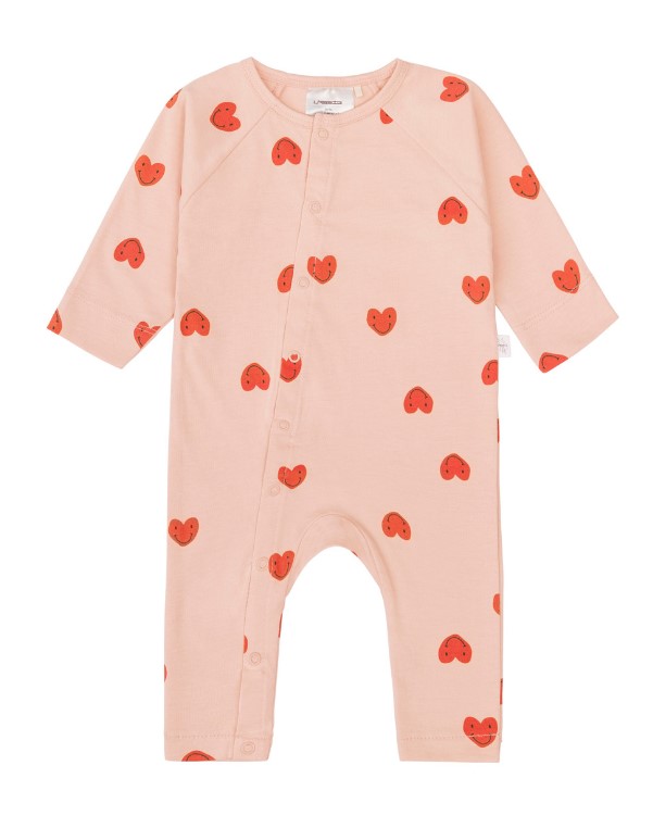 Lässig Romper Heart Peach Rose