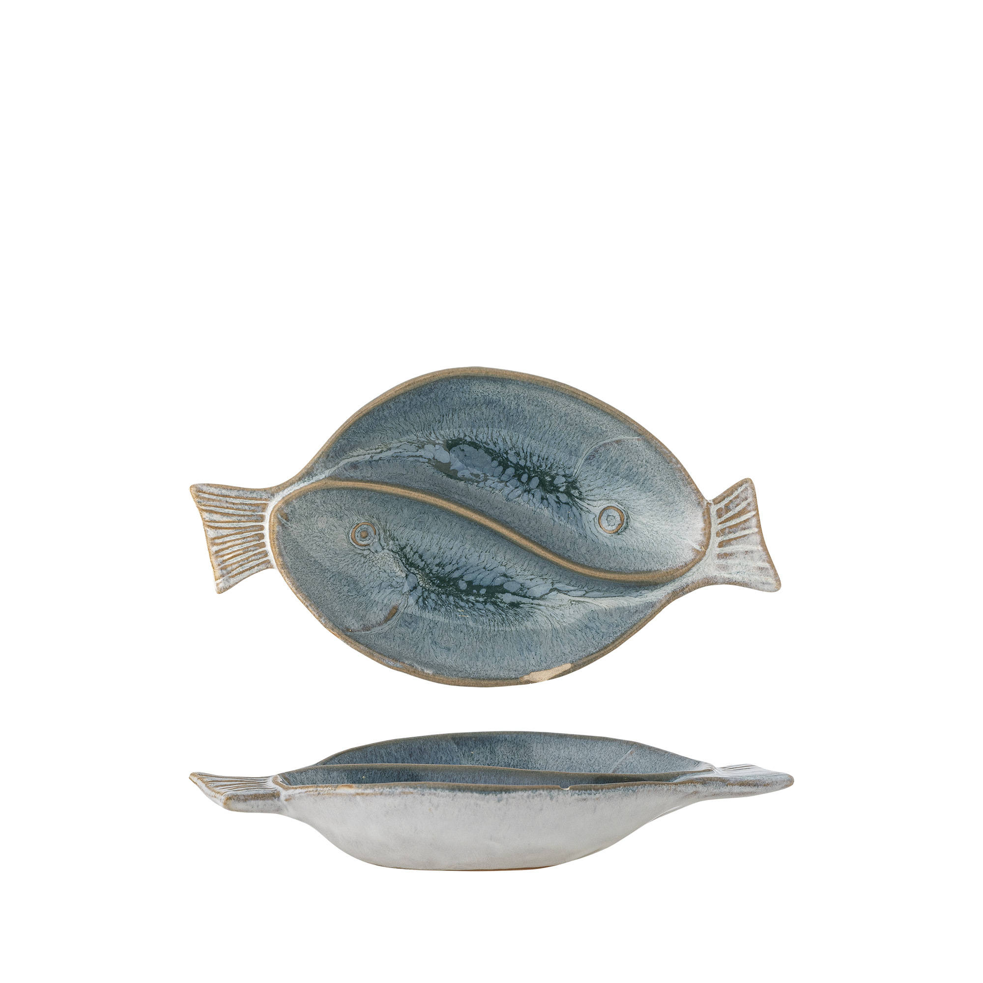 Creative Collection Serveerschaal Steen Blauw 17x3x9 cm