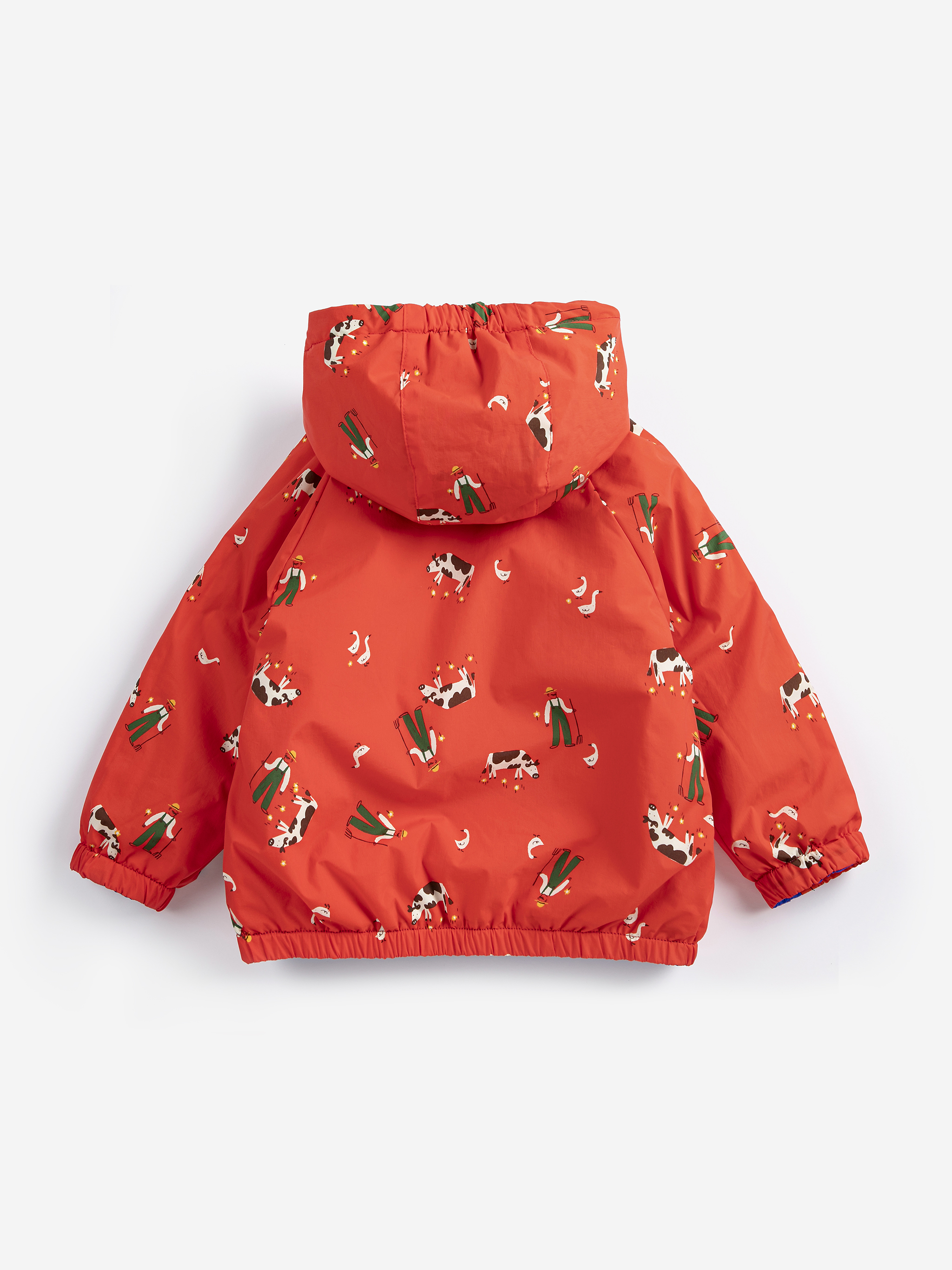Bobo Choses Baby Reversible Jas Gewatteerd Farm Adventure All Over