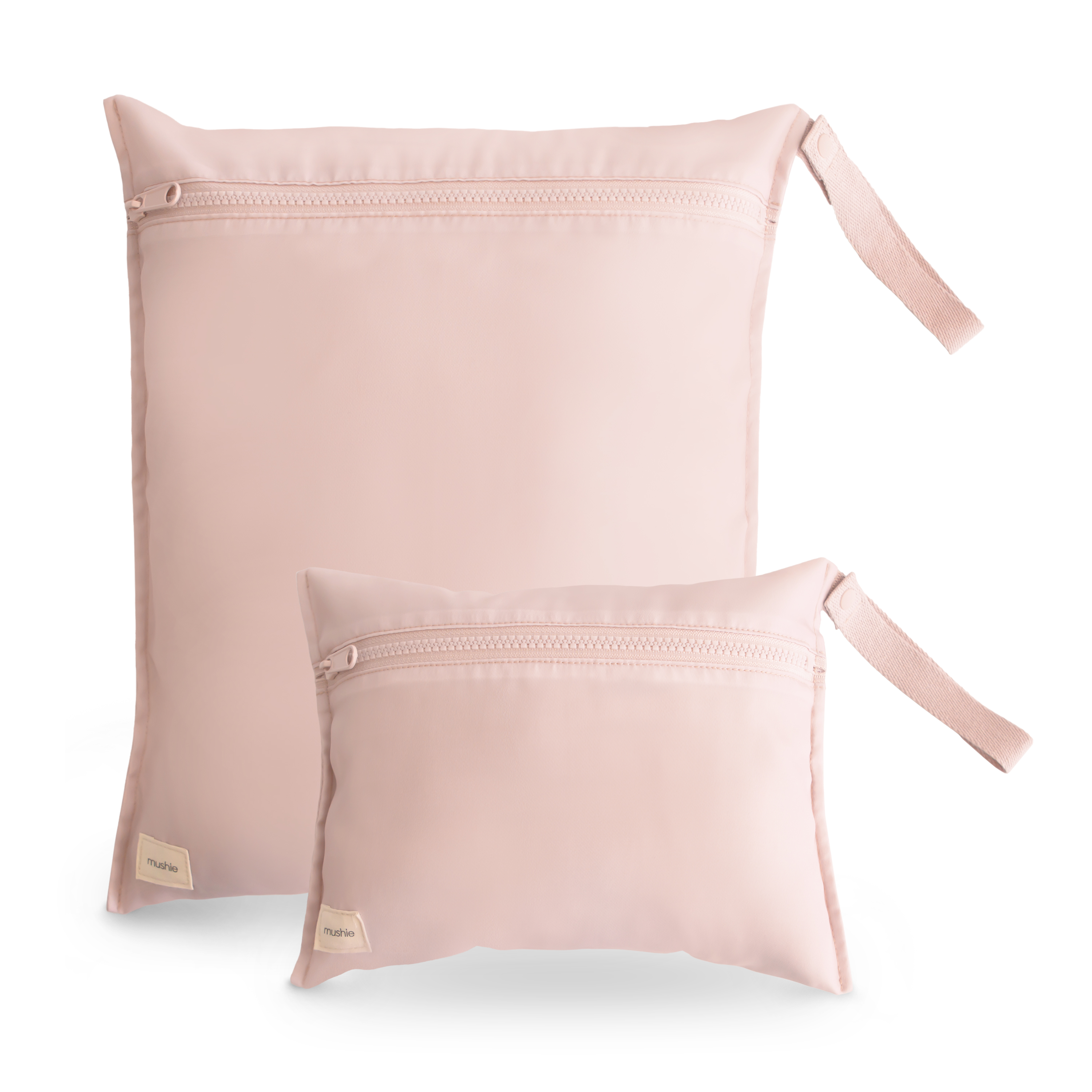 Mushie Wet Bag Water Resistant Blush - 2 stuks