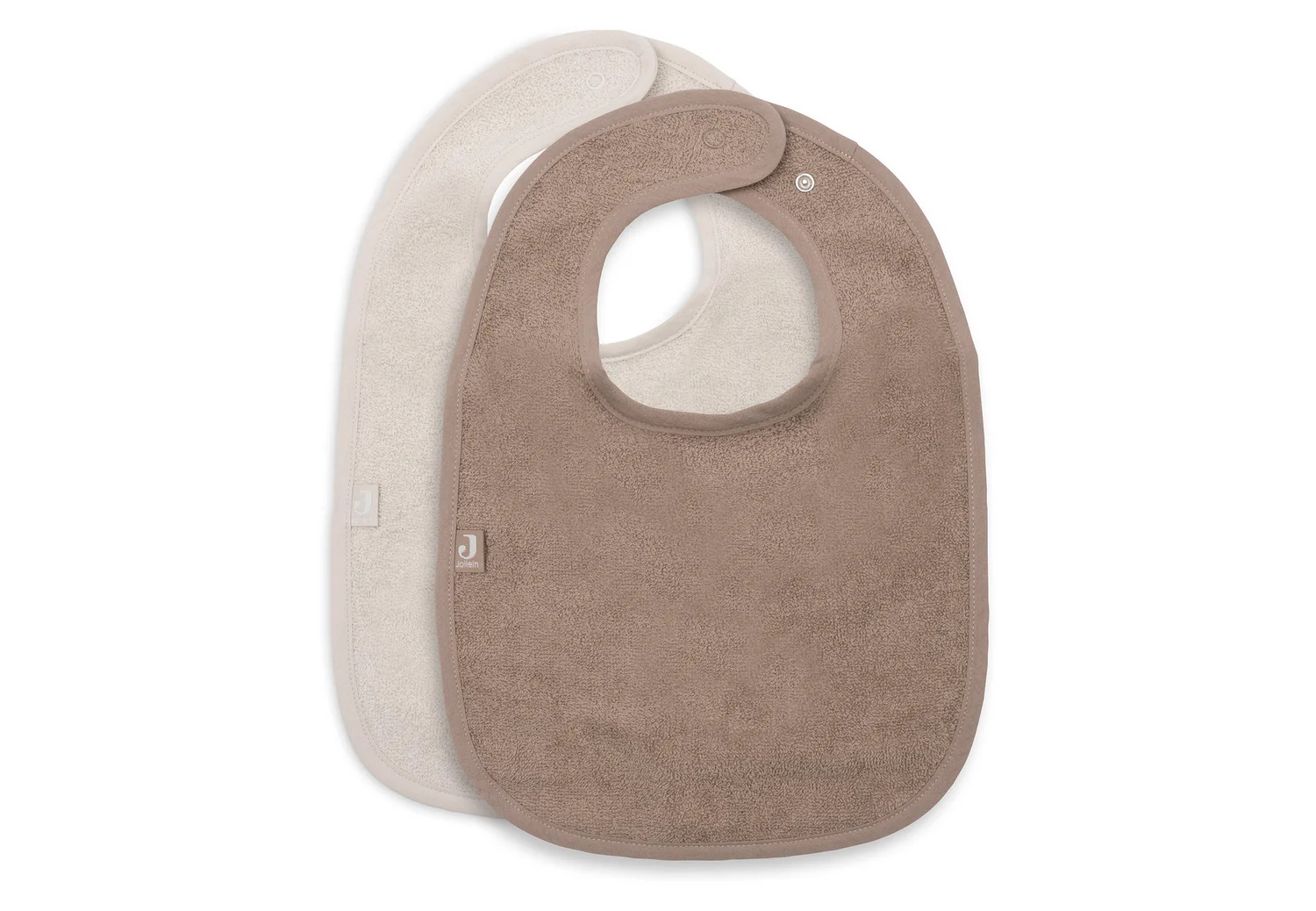 Jollein Slab Badstof Sand-Milky Coffee - 2 stuks