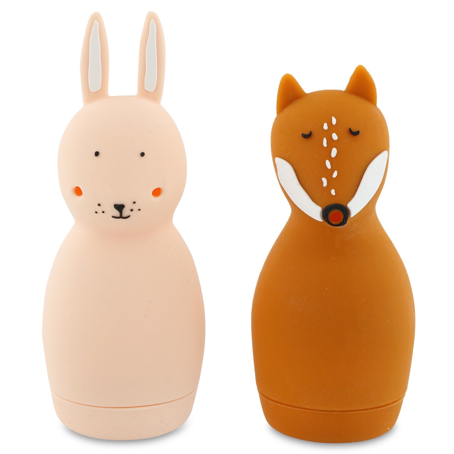 Trixie Badspeelgoed Sproeiende Dieren Silicone Mrs. Rabbit & Mr. Fox
