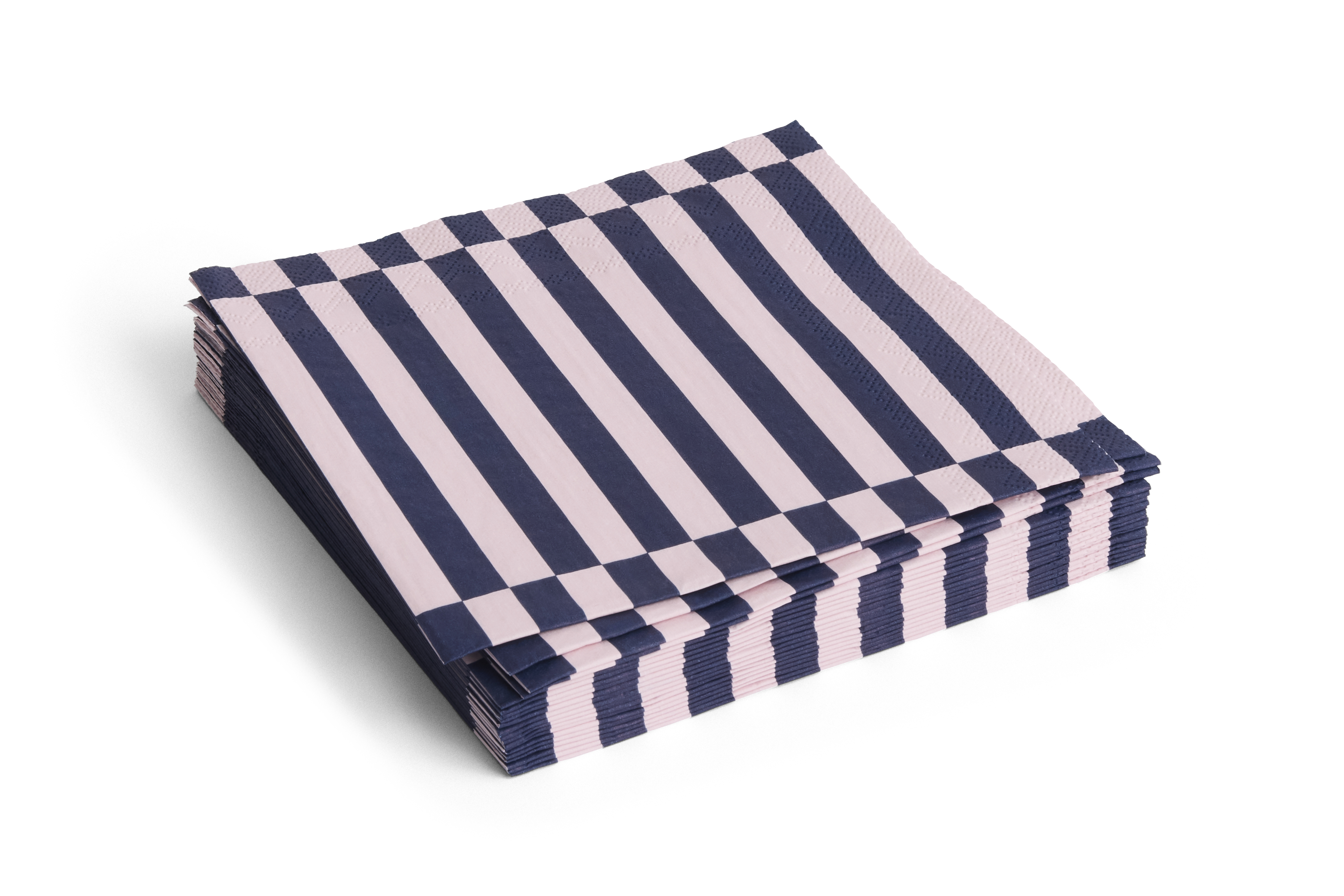 HAY Dinnerservetten Roze-Blauw Gestreept 40x40 cm - 20 stuks