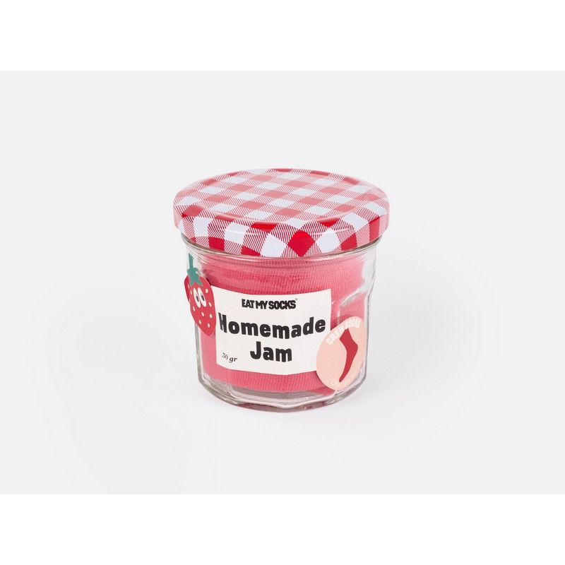 Eat My Socks Sokken Homemade Jam - One Size - Aardbei