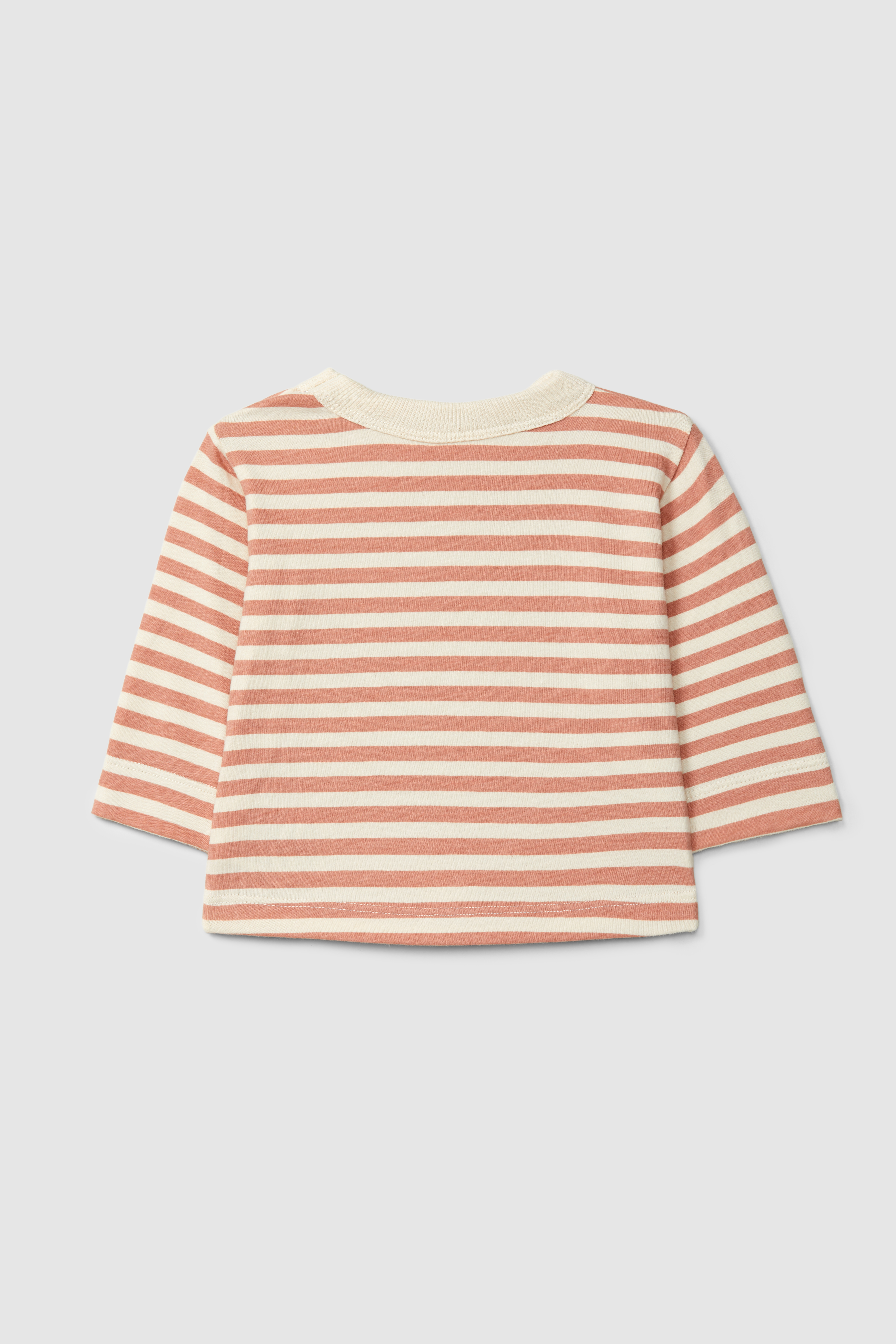 Snug Baby T-shirt Lm Gestreept Dark Pink