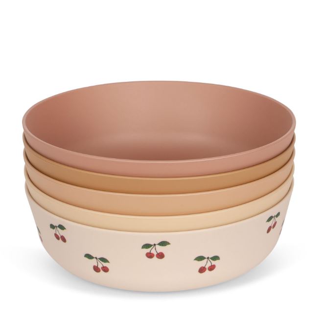 Konges Slojd 5 Pack Pla Bowl Cherry