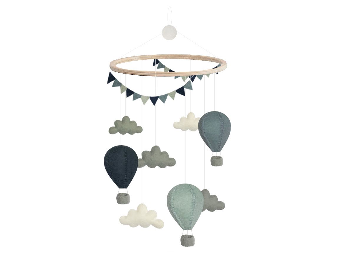 Gamcha Mobiel Luchtballonnen Blue Mix
